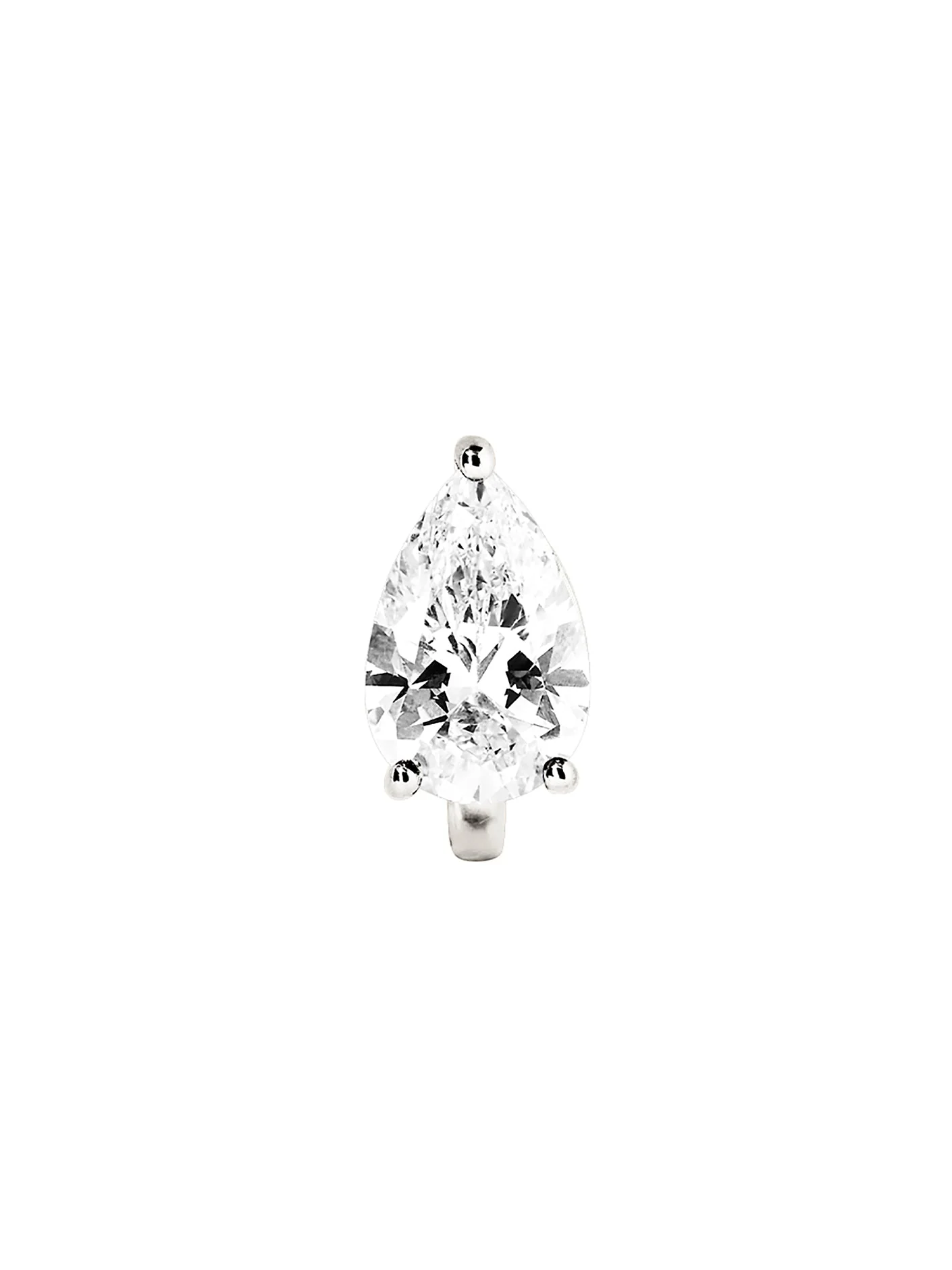 Dorsey - 14K OVERSIZED PEAR - CUT HUGGIE EARRING IN LAB DIAMOND