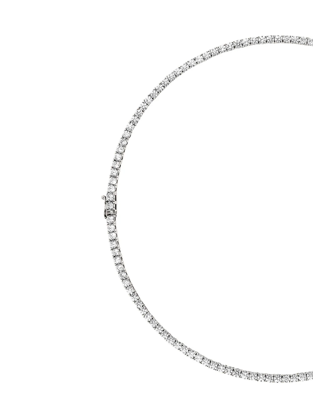Dorsey - 14K MOSS RIVIÈRE NECKLACE IN 3MM LAB DIAMOND - Image 2