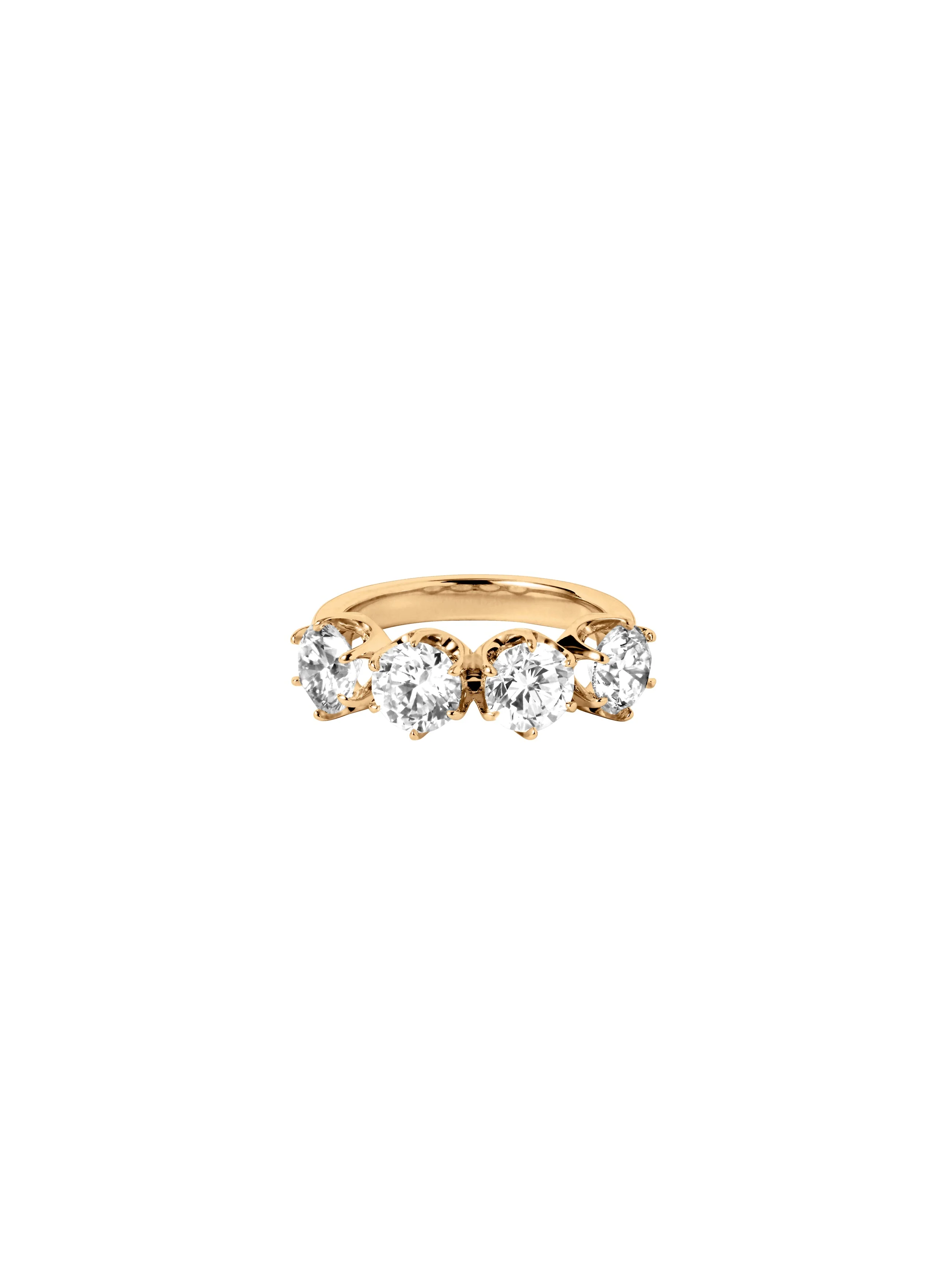 Dorsey - 14K IRIS 4 - STONE PINKY RING IN LAB DIAMOND