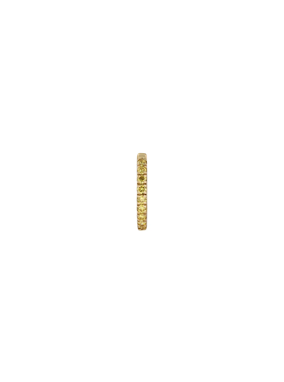 Dorsey - 14K PAVÉ HUGGIE EARRING IN LAB YELLOW DIAMOND