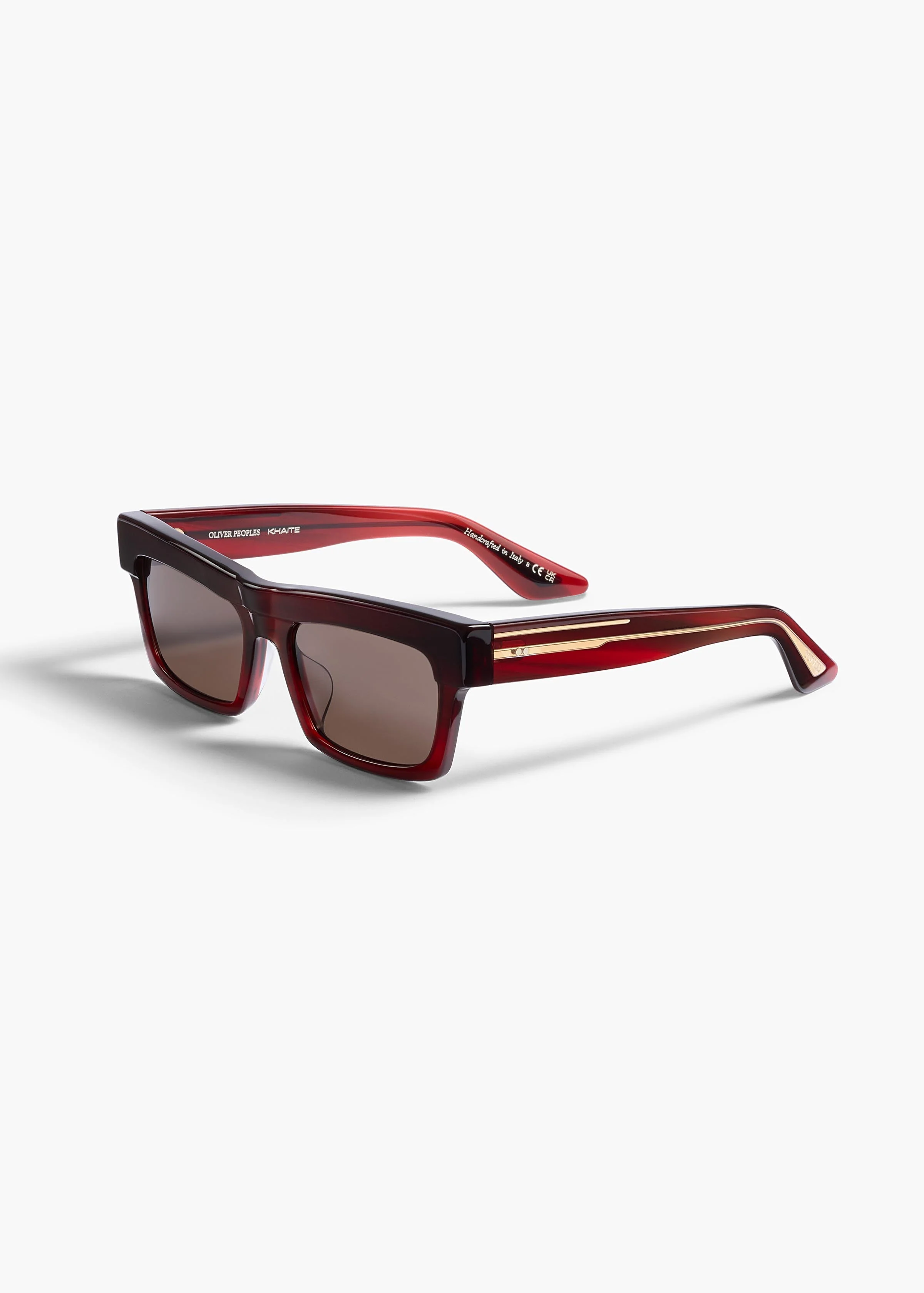 Khaite - x Oliver Peoples 1985C in Bordeaux Bark and Brown - Image 2
