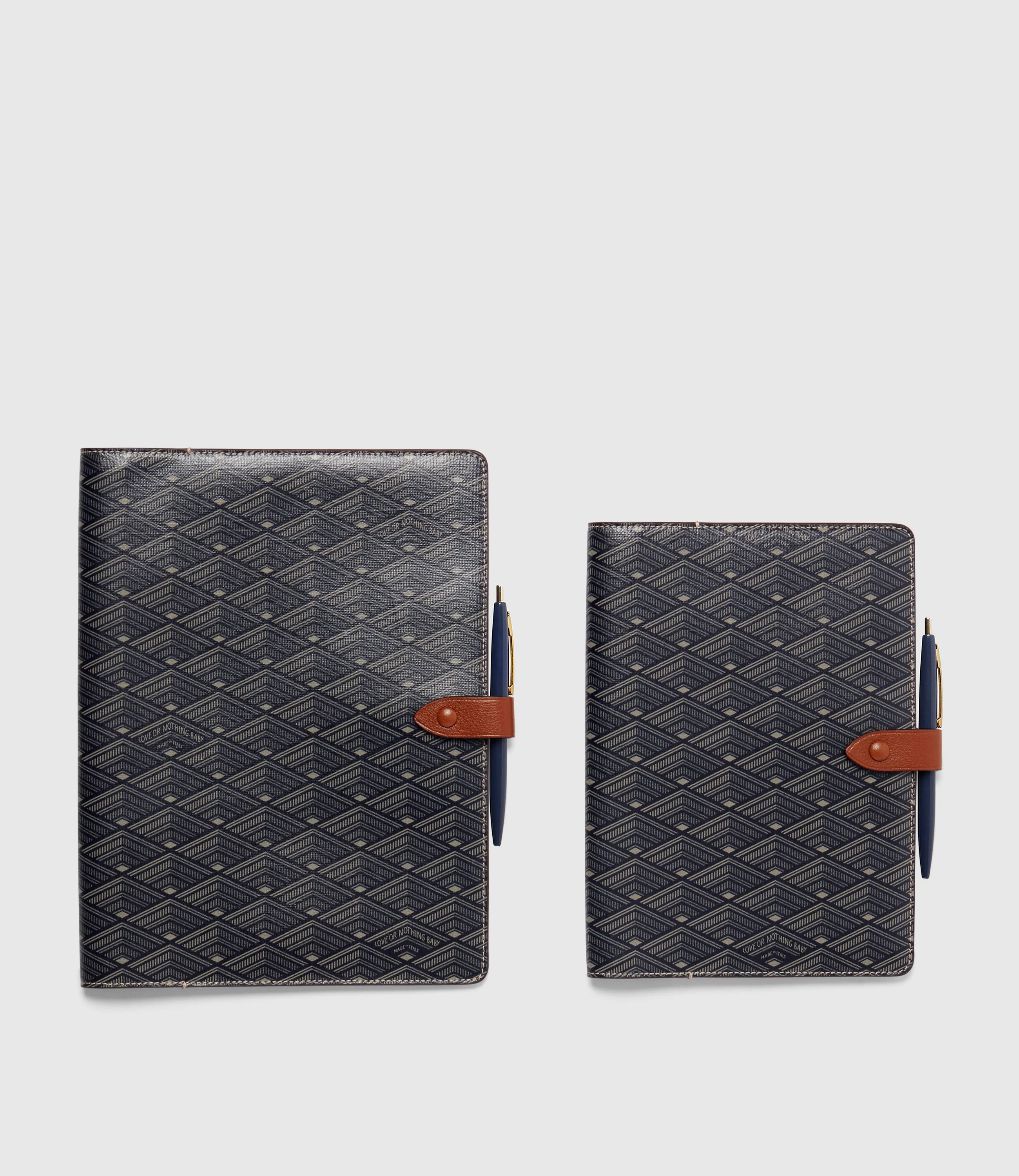 Metier - A5 Notebook Cover Signature Canvas Navy - Image 4
