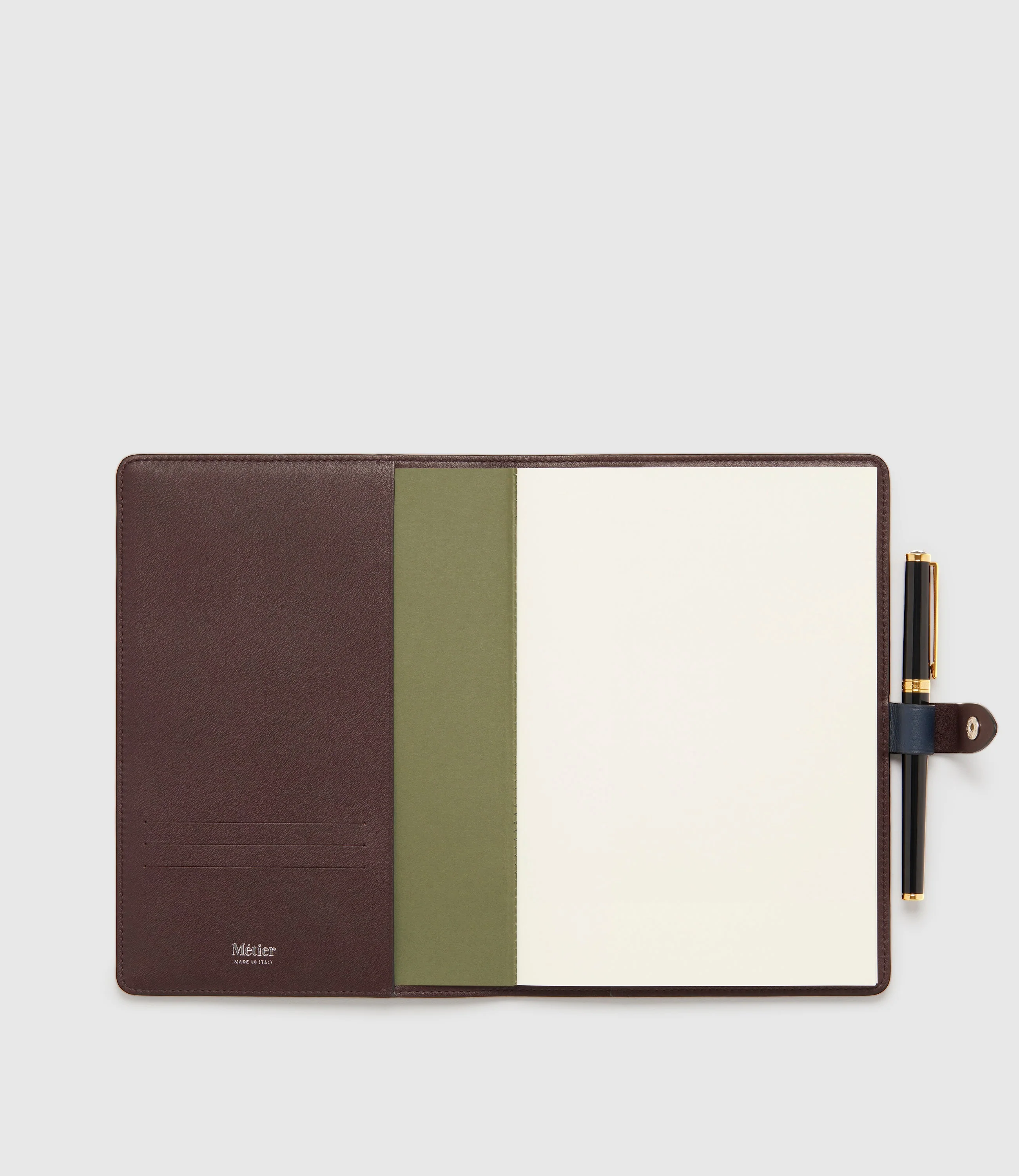 Metier - A5 Notebook Cover Smooth Calfskin Navy - Image 2
