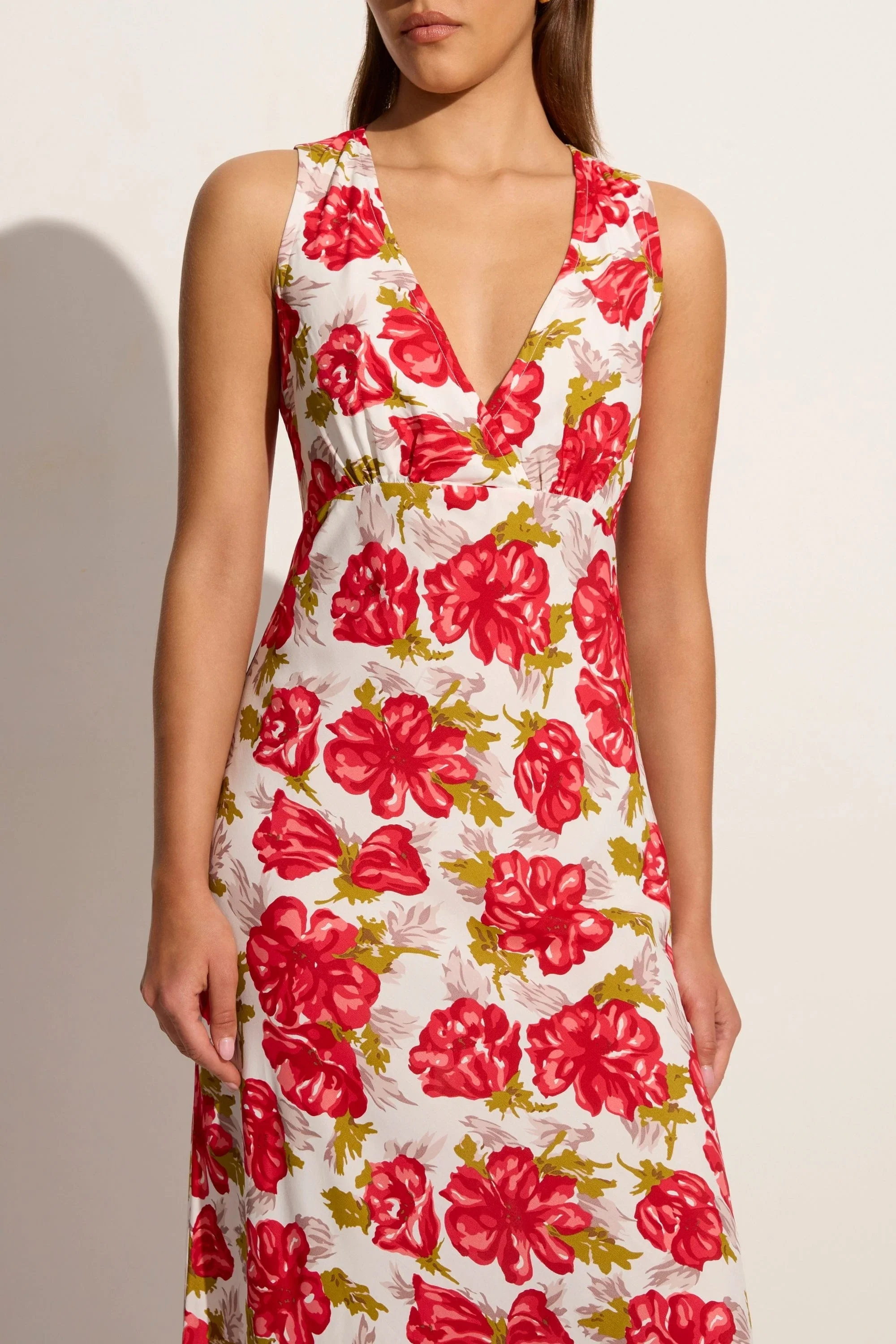 Faithfull - Acacia Maxi Dress Isadora Floral Red - Final Sale - Image 3