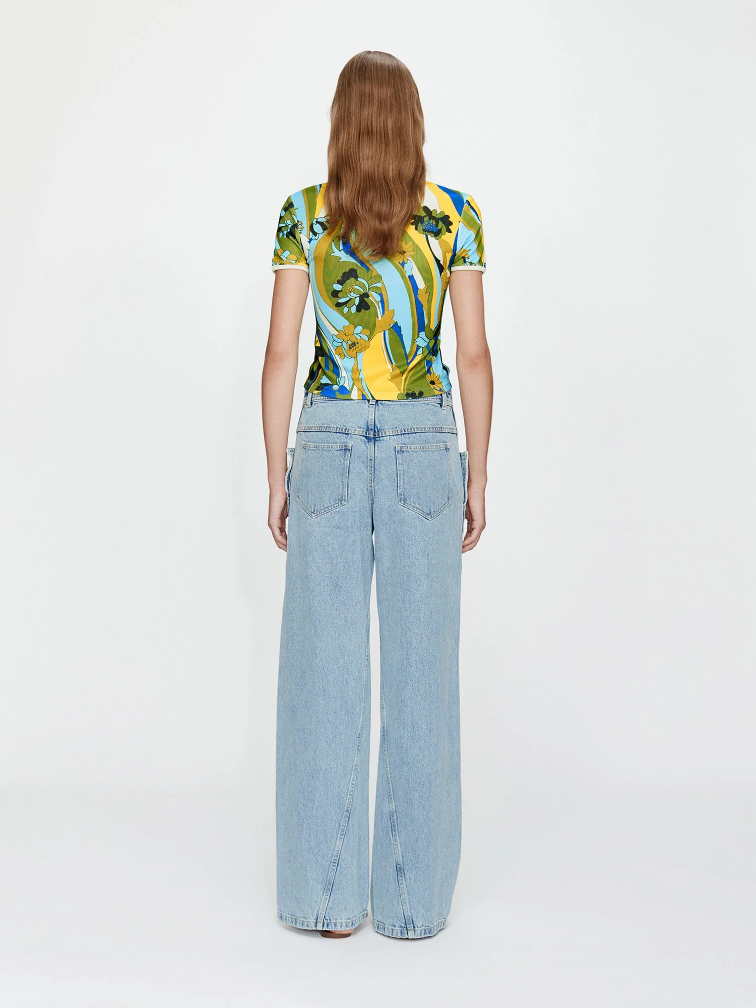 Christopher Esber - Acidic Floral Open Twist Tee - Image 4
