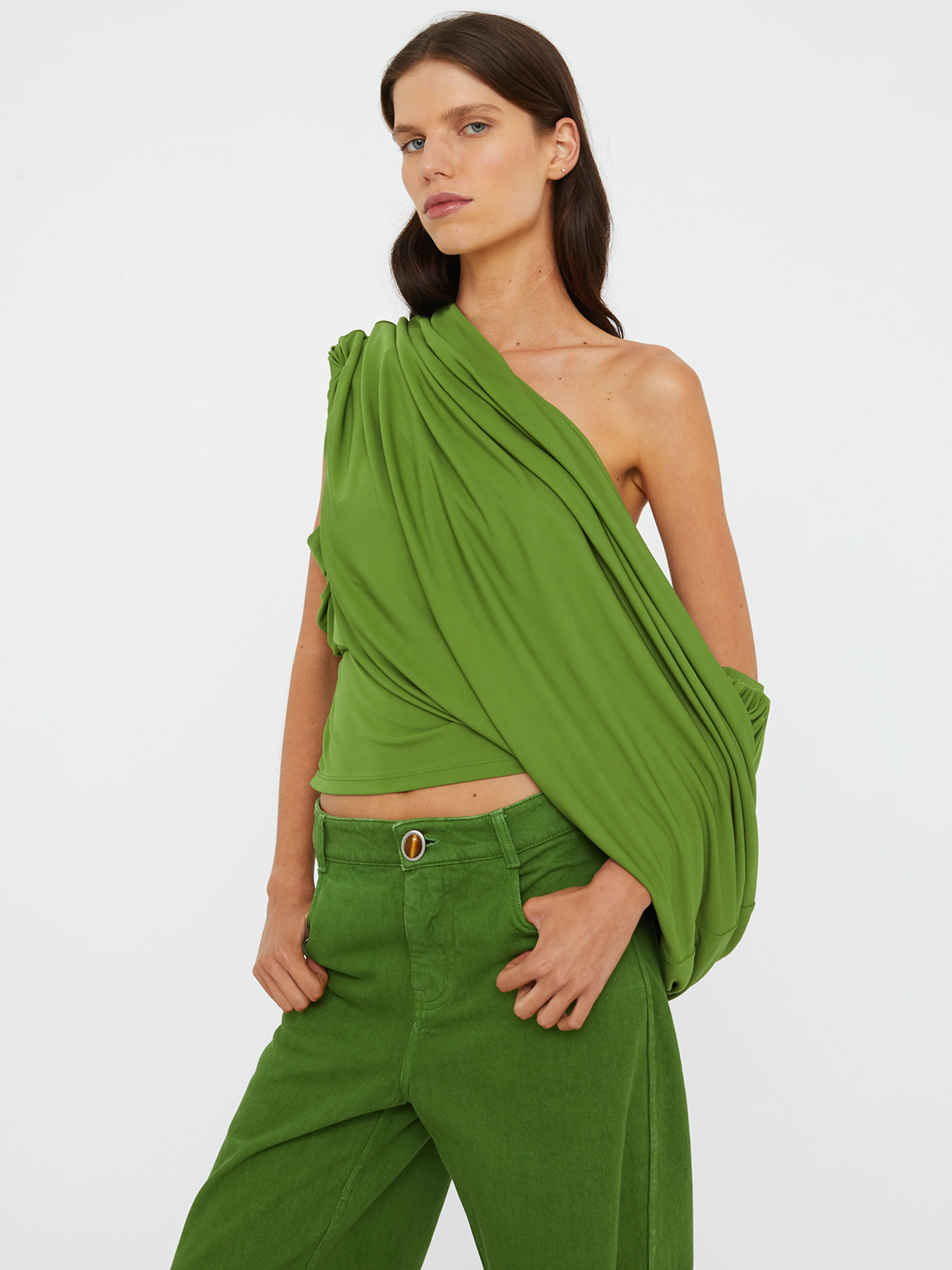 Christopher Esber - Aiba Draped Jersey Tee