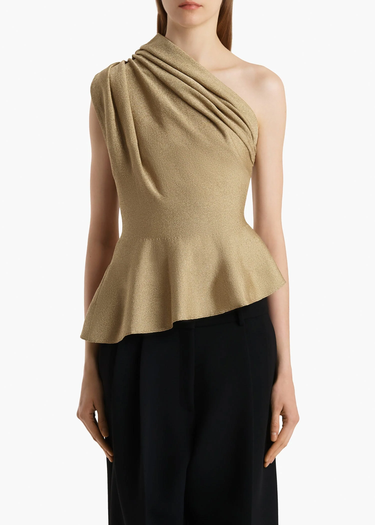 Khaite - Aimee Top in Gold - Image 3