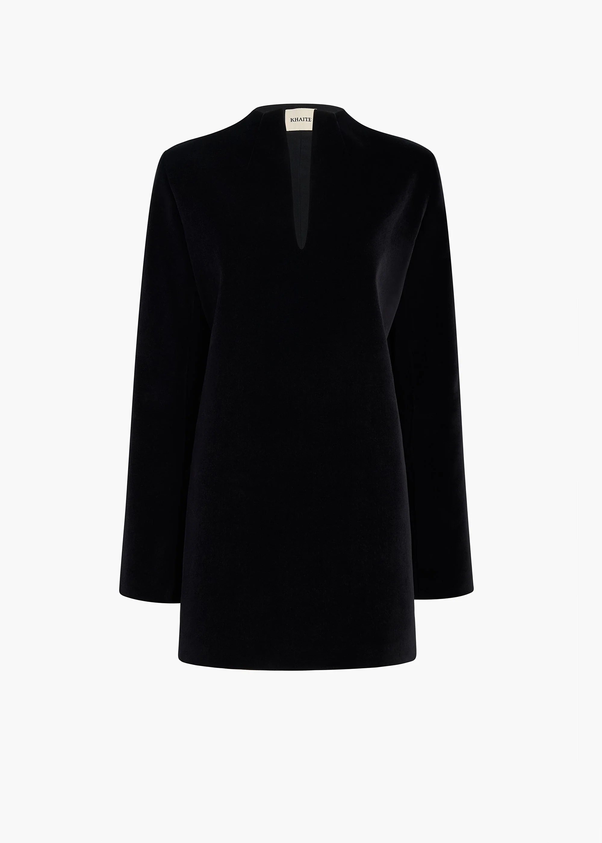 Khaite - Aleena Dress in Black Velvet - Image 8