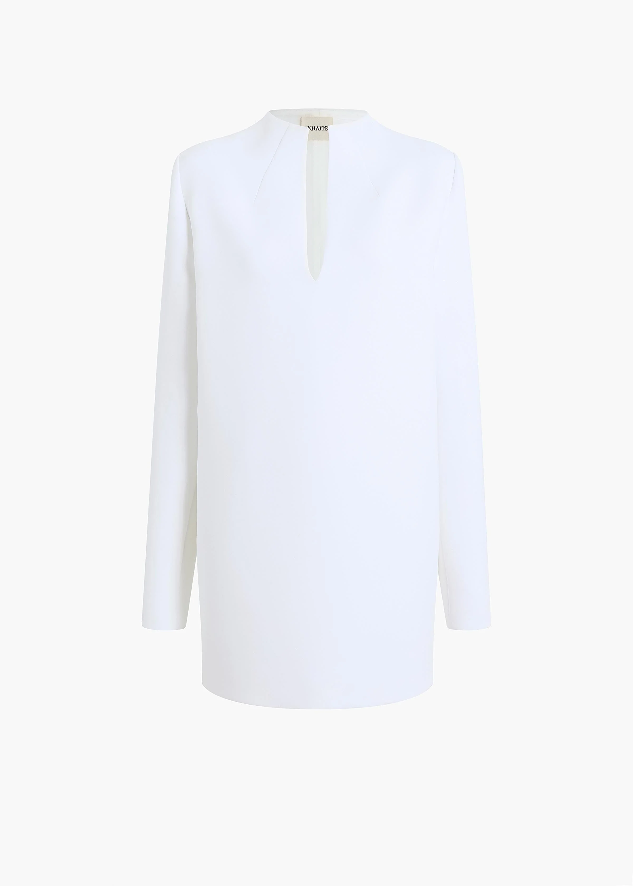 Khaite - Aleena Dress in Chalk - Image 8