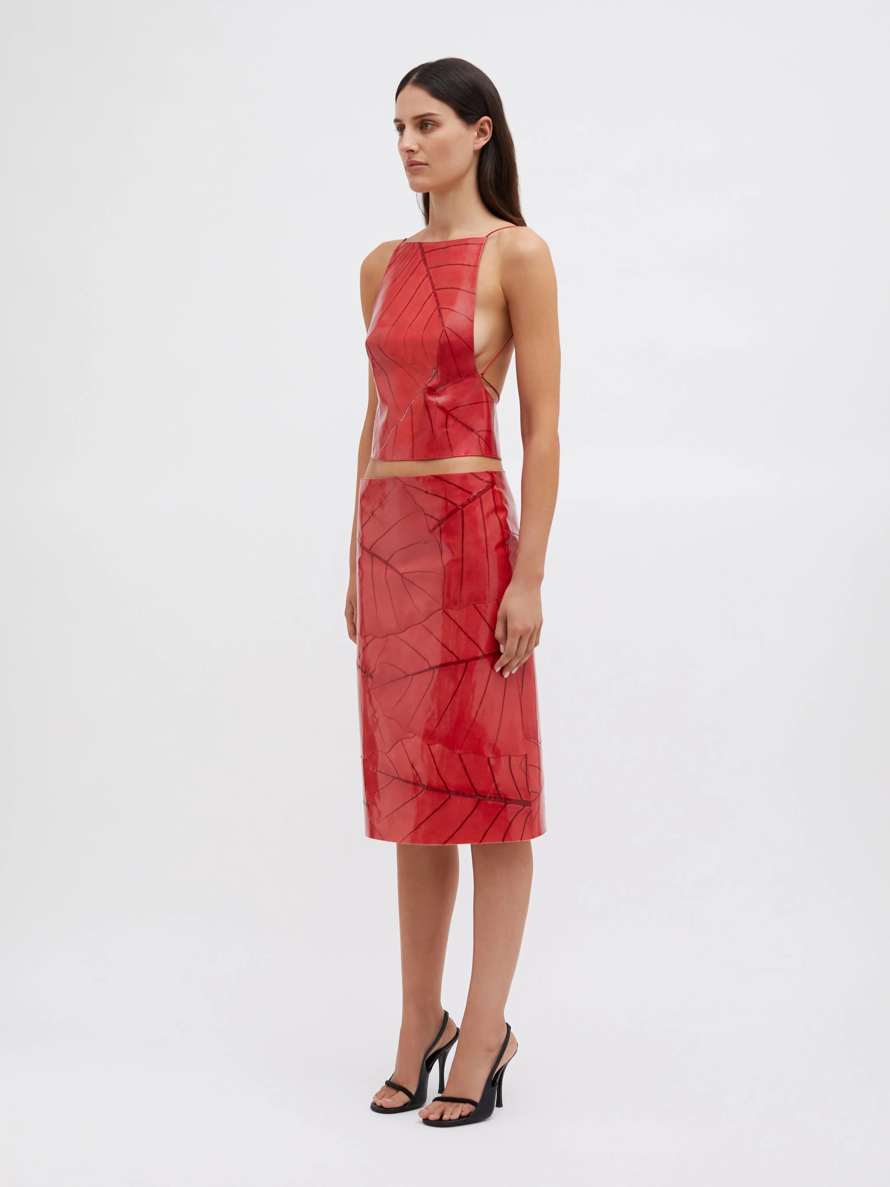 Christopher Esber - Alocasia Leaf Tie Back Top - Image 4