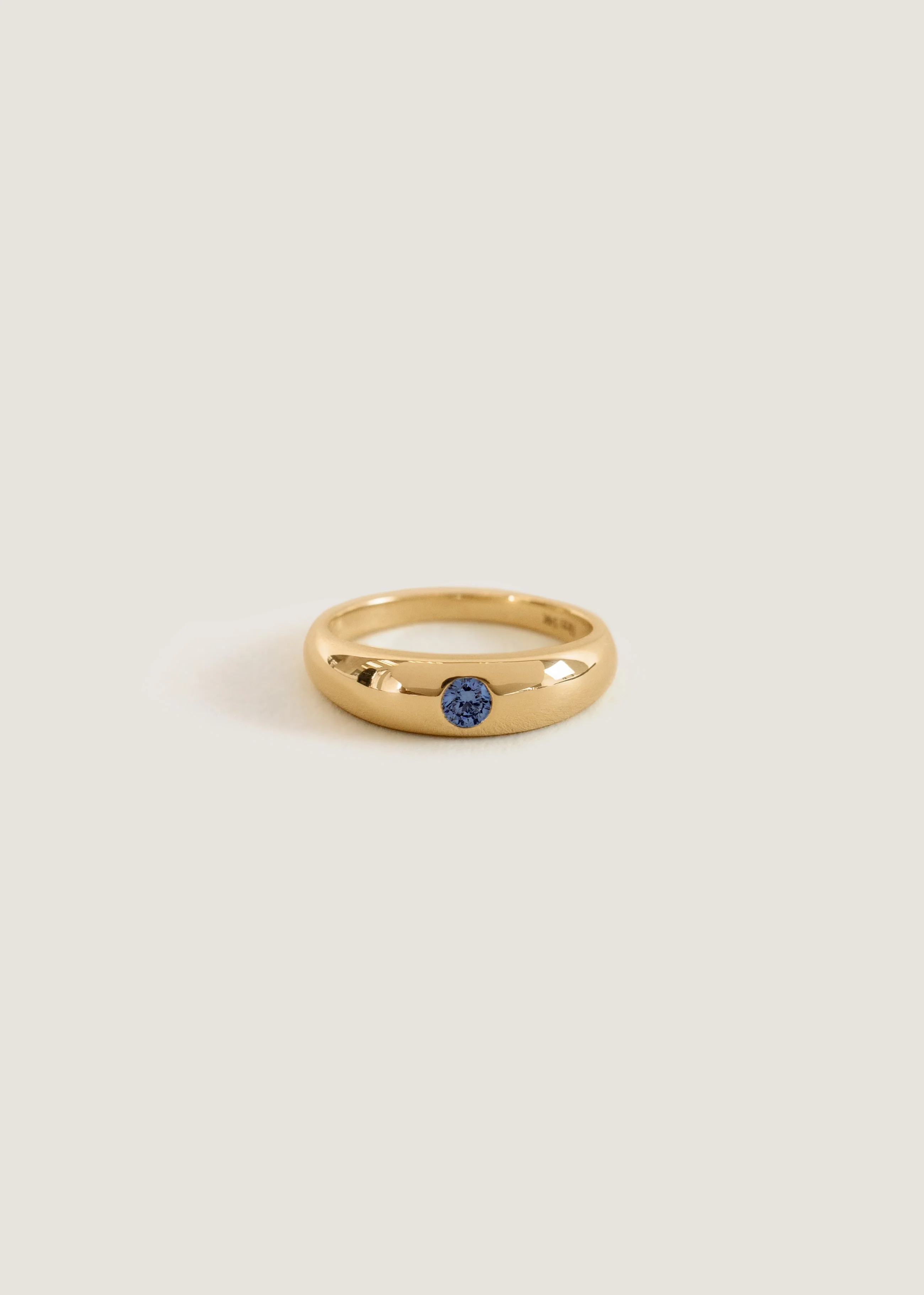 Kinn - Amelia Birthstone Dome Ring Sapphire