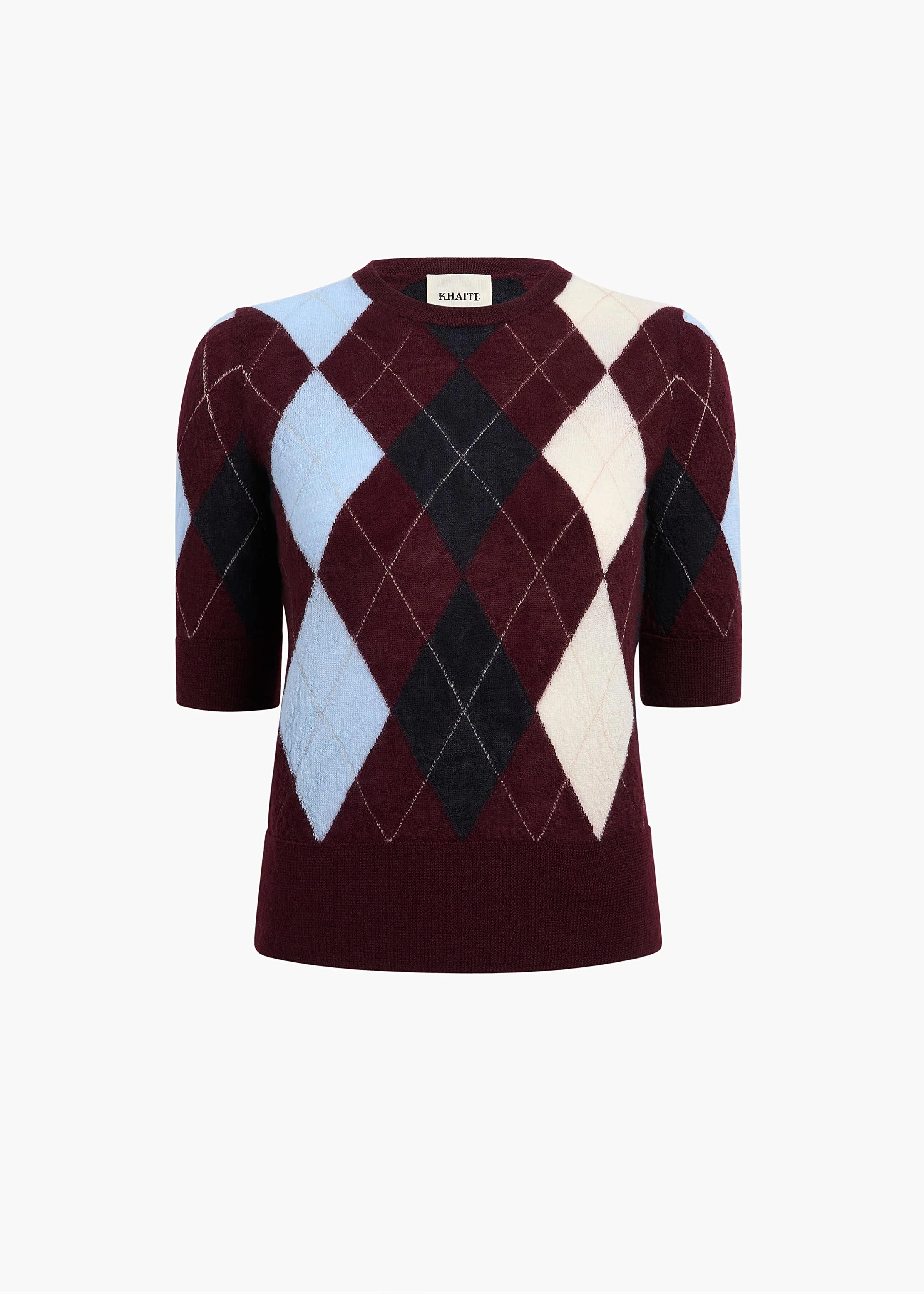 Khaite - Anders Top in Merlot Multi