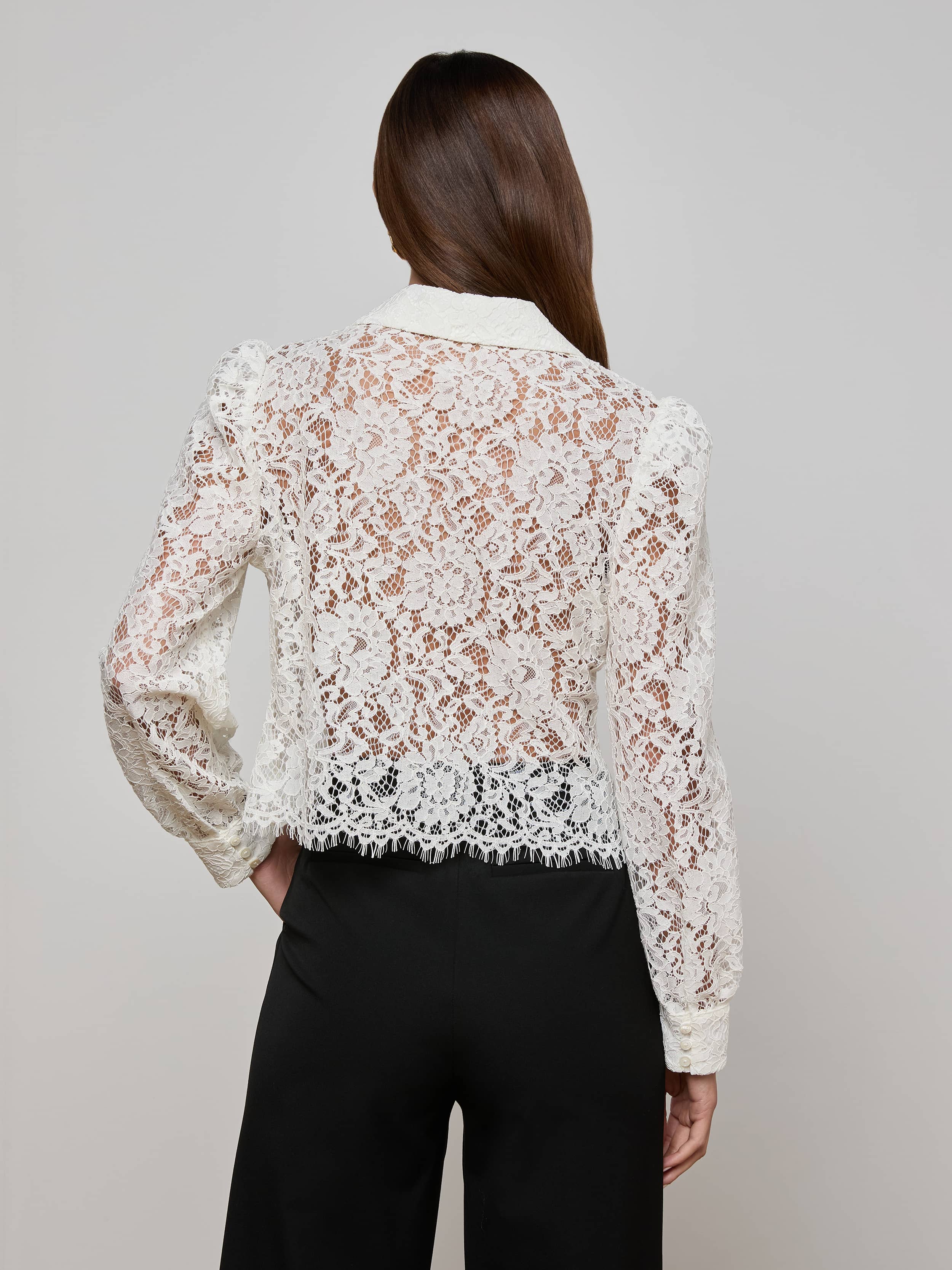 L'AGENCE - Anita Lace Blouse - Image 10