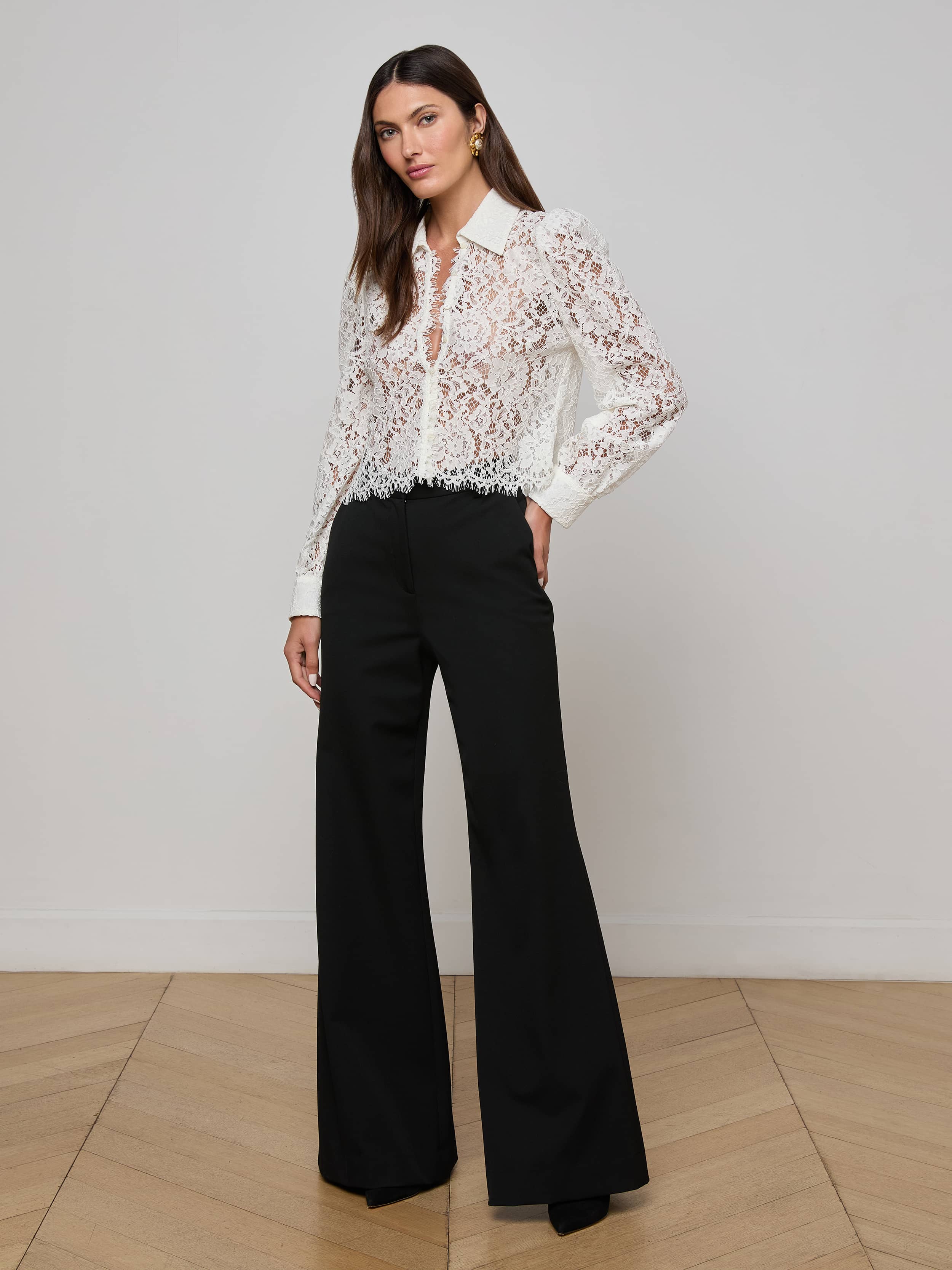 L'AGENCE - Anita Lace Blouse - Image 9
