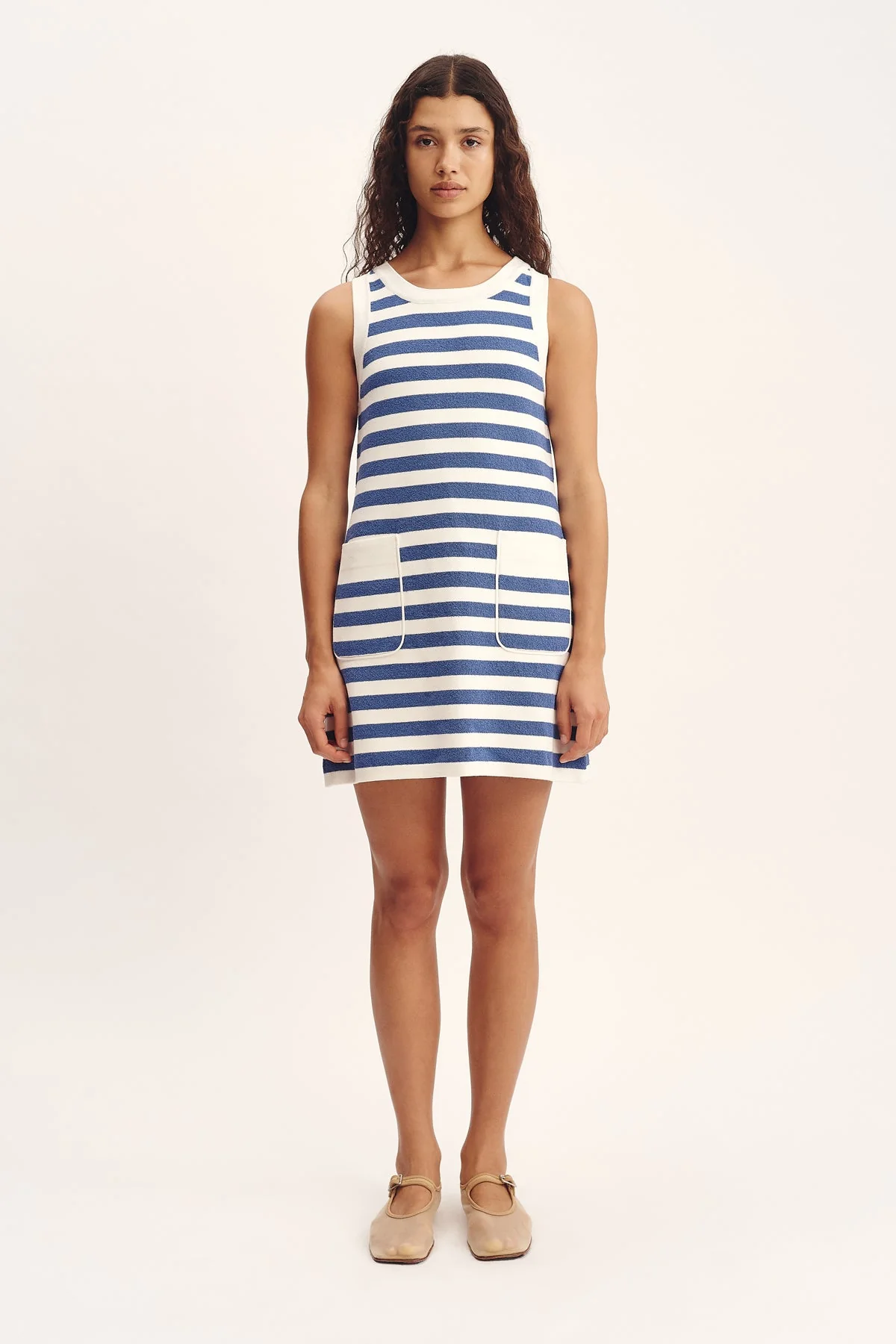 Posse - ARI MINI DRESS - BLUE STRIPE - Image 7
