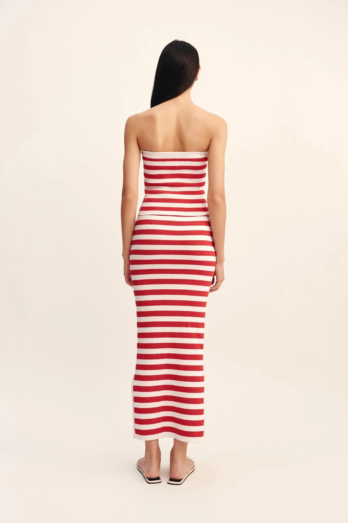 Posse - ARI SKIRT - CORAL STRIPE - Image 10