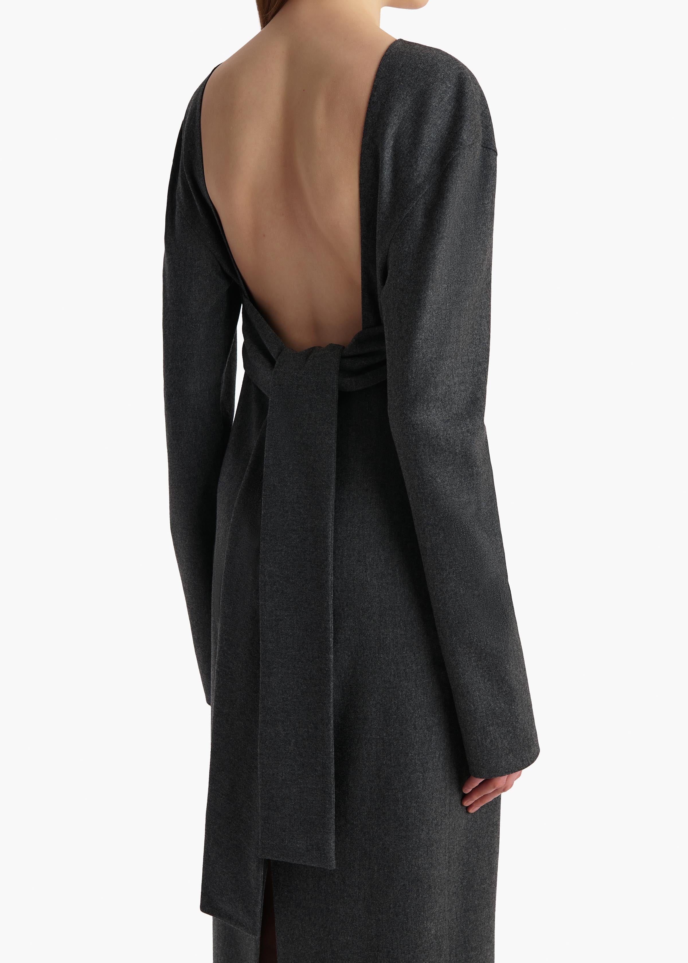 Khaite - Aubrey Dress in Storm - Image 6