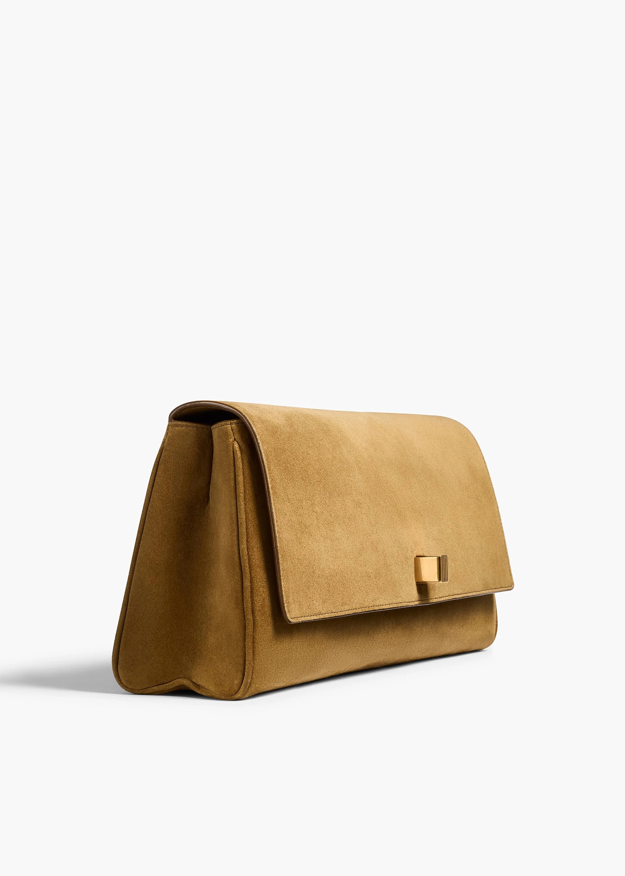 Khaite - Audrey Clutch in Mud Suede - Image 2