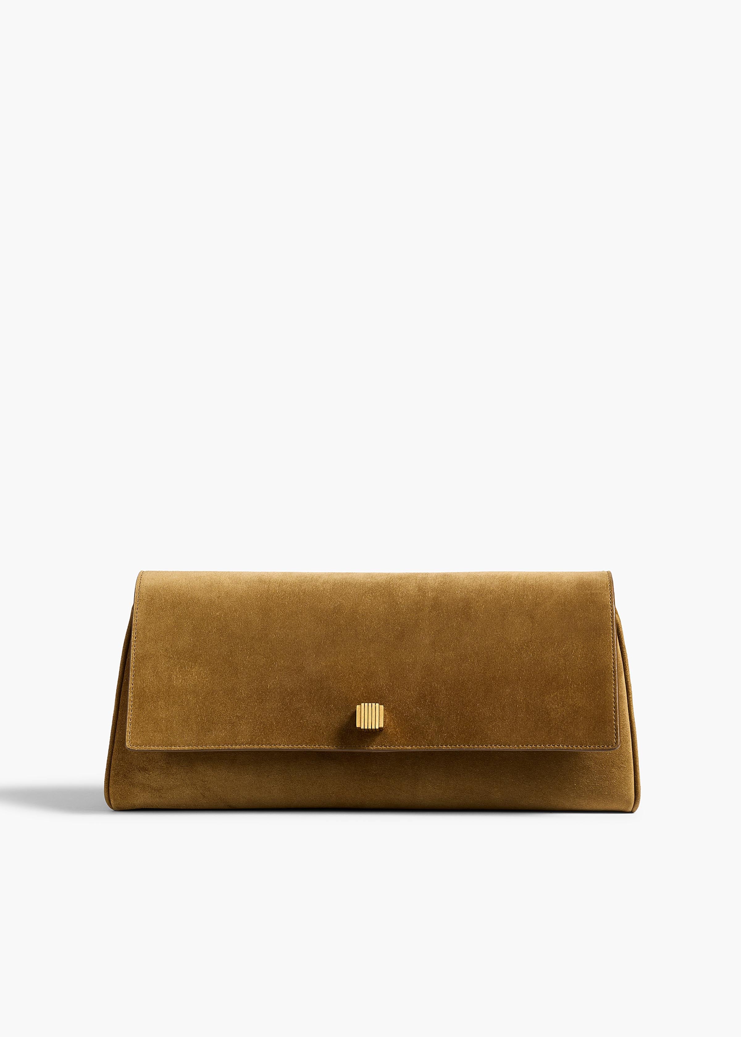 Khaite - Audrey Clutch in Mud Suede - Image 7