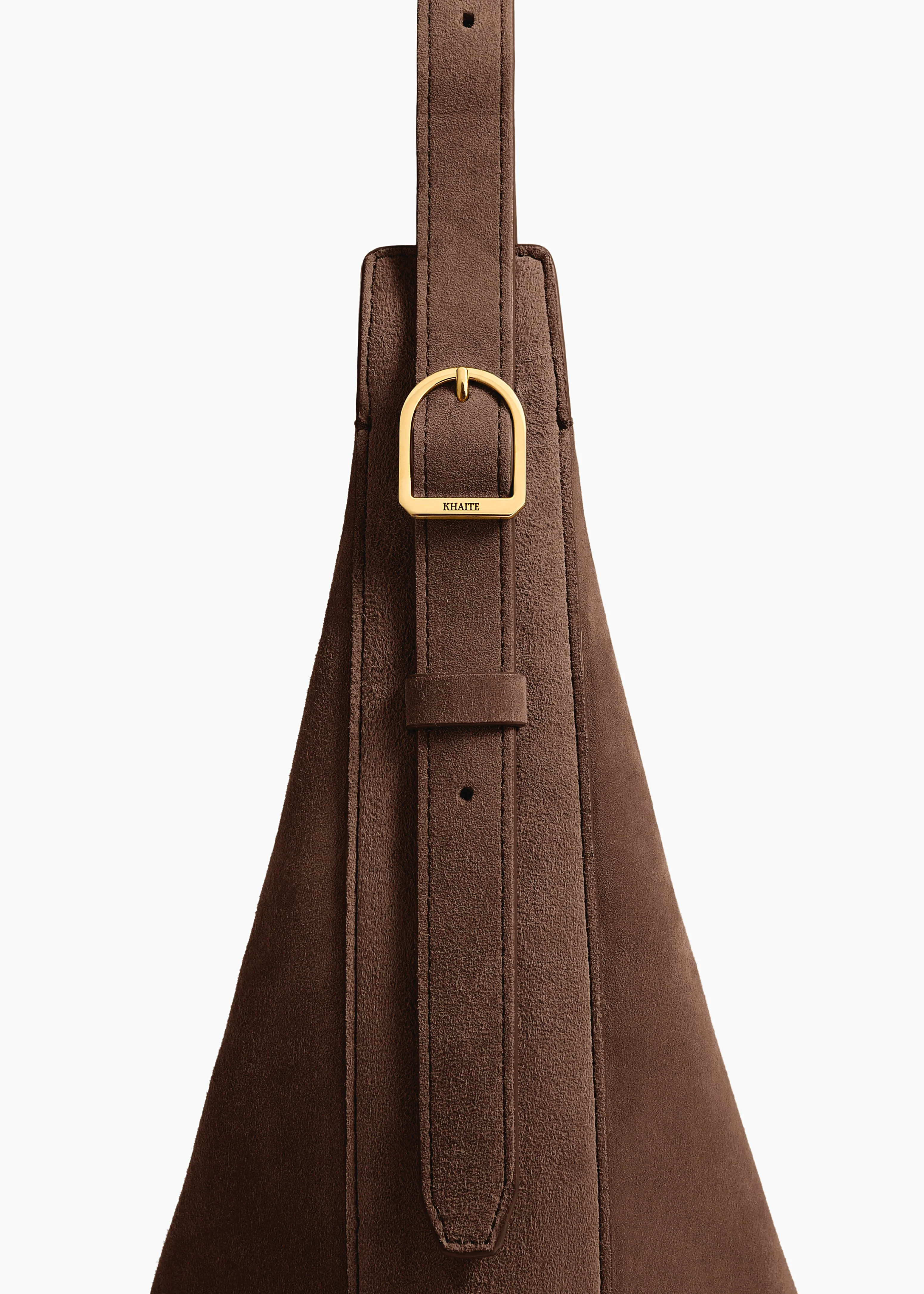 Khaite - Small Augustina Crossbody Bag in Cedar Suede - Image 11