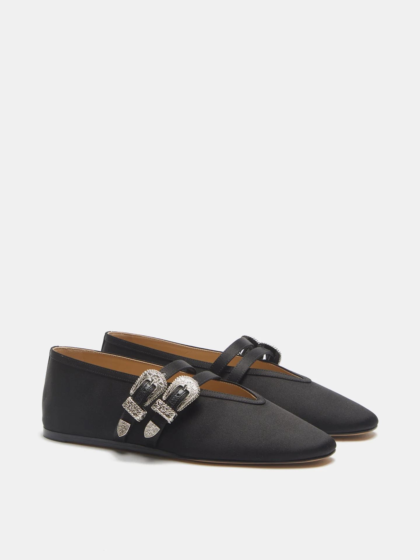 Le Monde Beryl - Ballet Claudia Slipper / Black Satin - Image 2