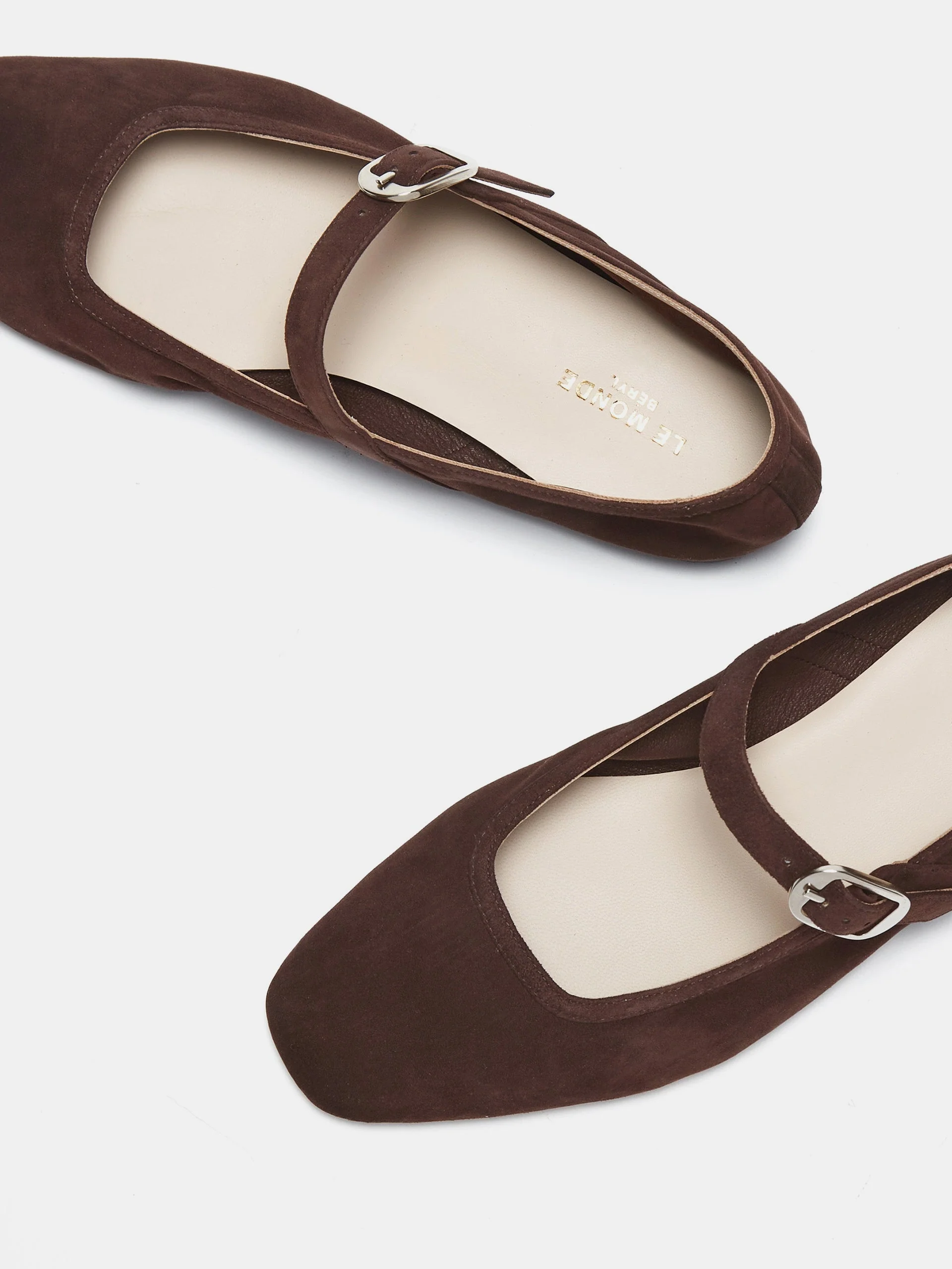 Le Monde Beryl - Ballet Mary Jane / Chocolate Suede - Image 3