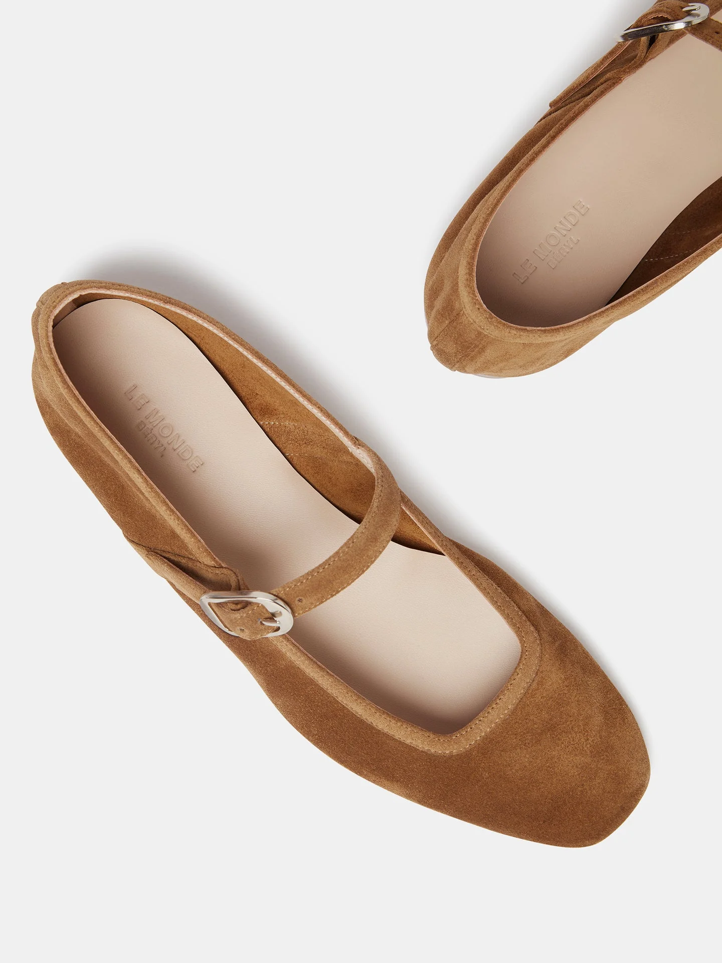 Le Monde Beryl - Ballet Mary Jane / Taupe Suede - Image 3