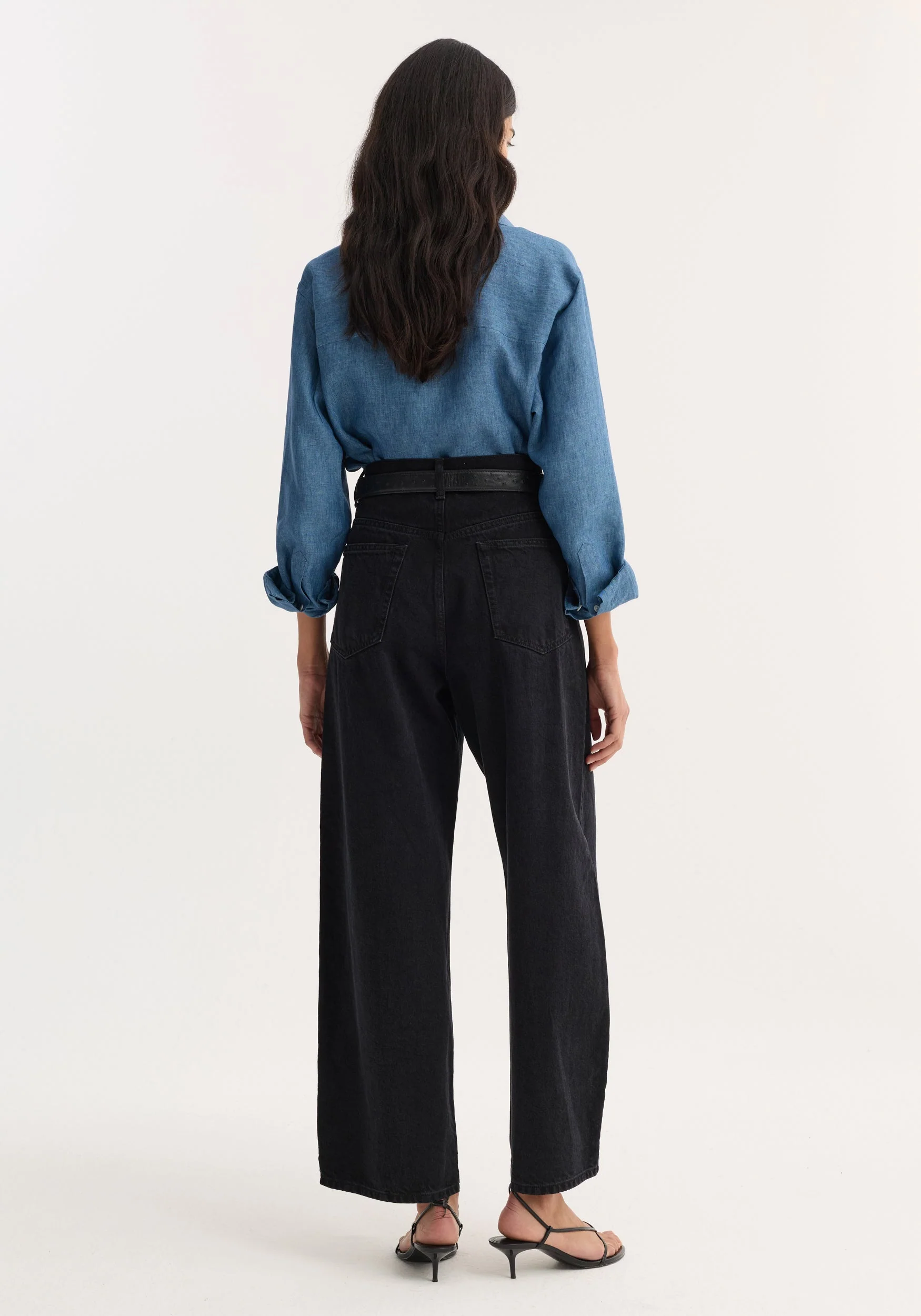 ROHE - Barrel leg denim | black - Image 3
