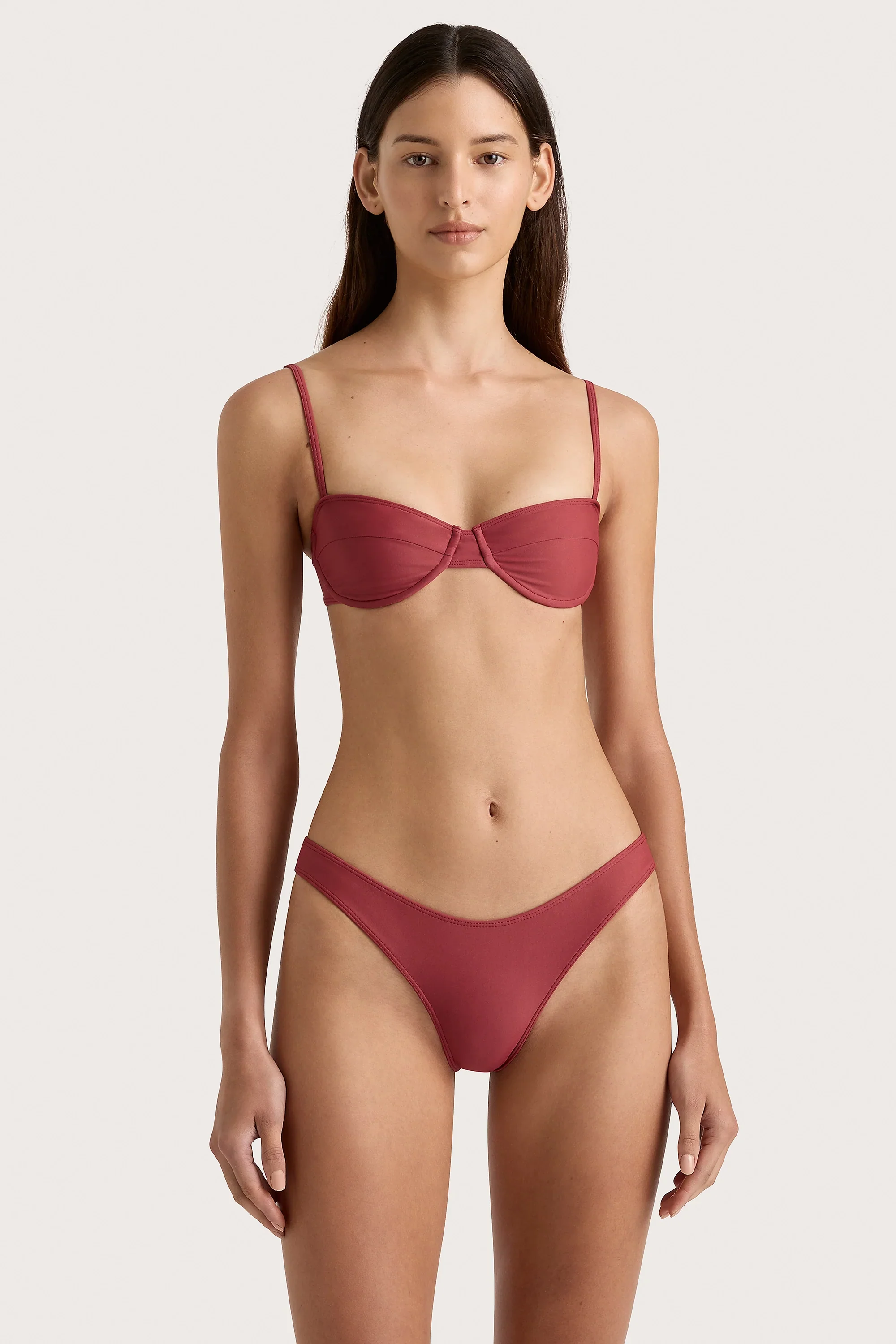 Faithfull - Bebe Bikini Bottom Wine - Final Sale - Image 2