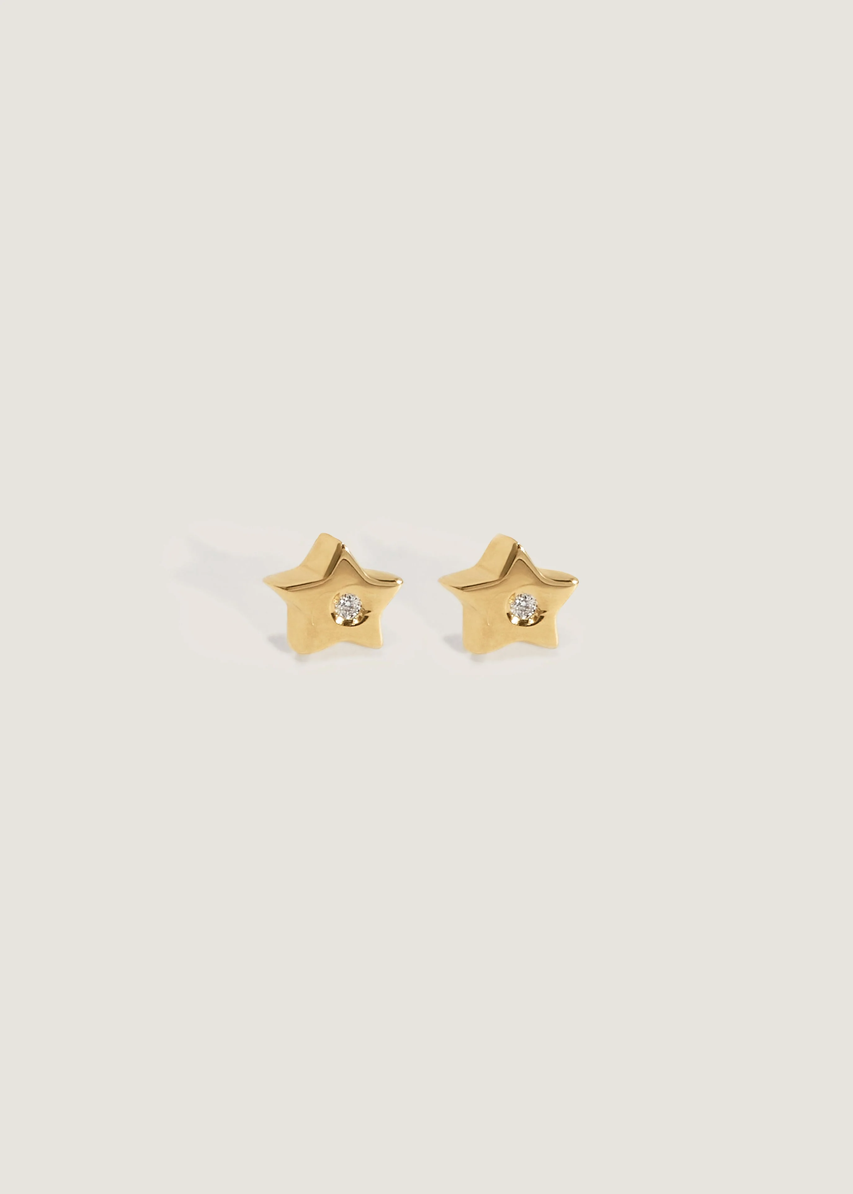 Kinn - Bébé Star Stud Earrings Diamond