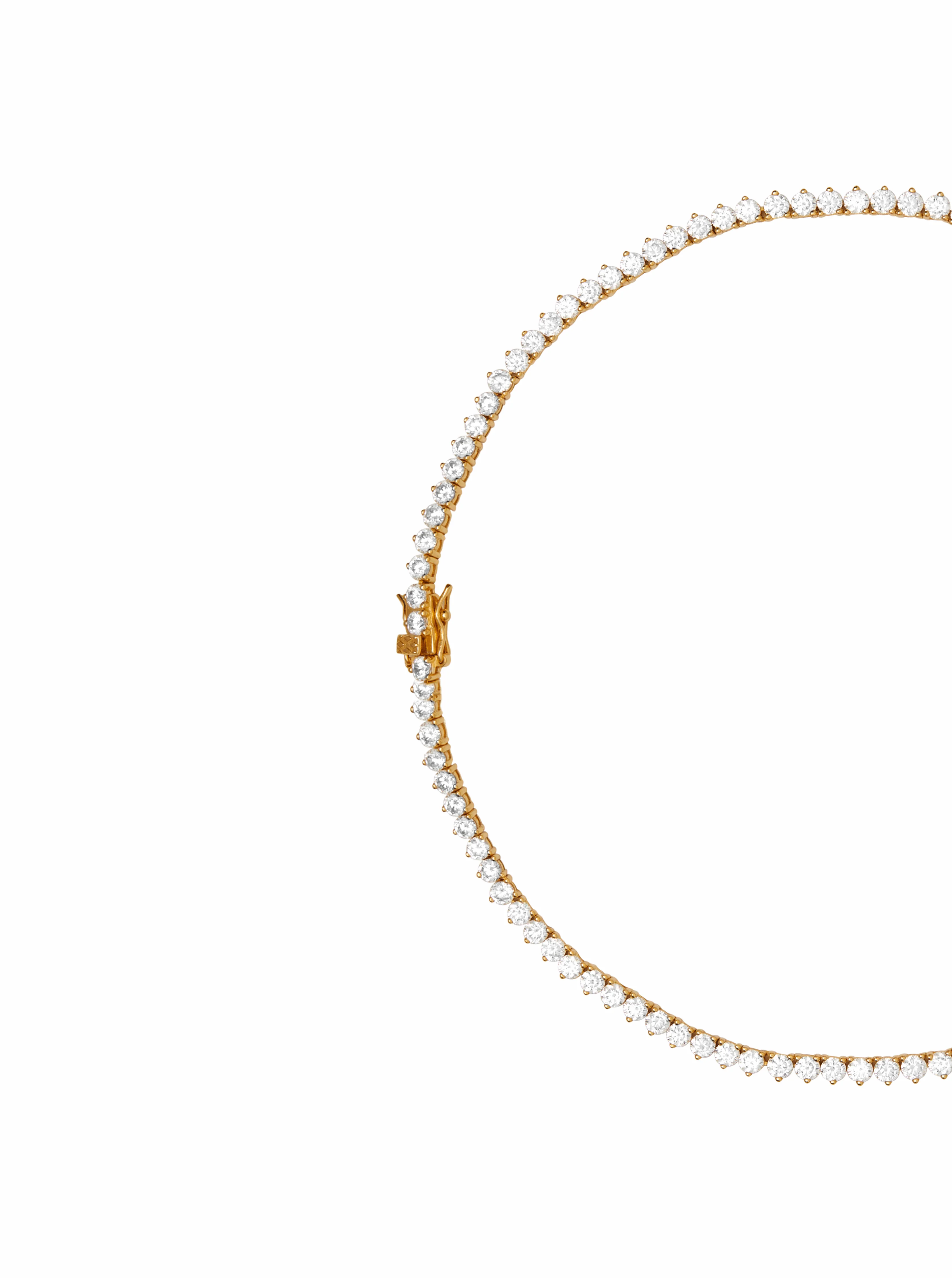Dorsey - BENNINGTON RIVIÈRE NECKLACE IN LAB WHITE SAPPHIRE - Image 2