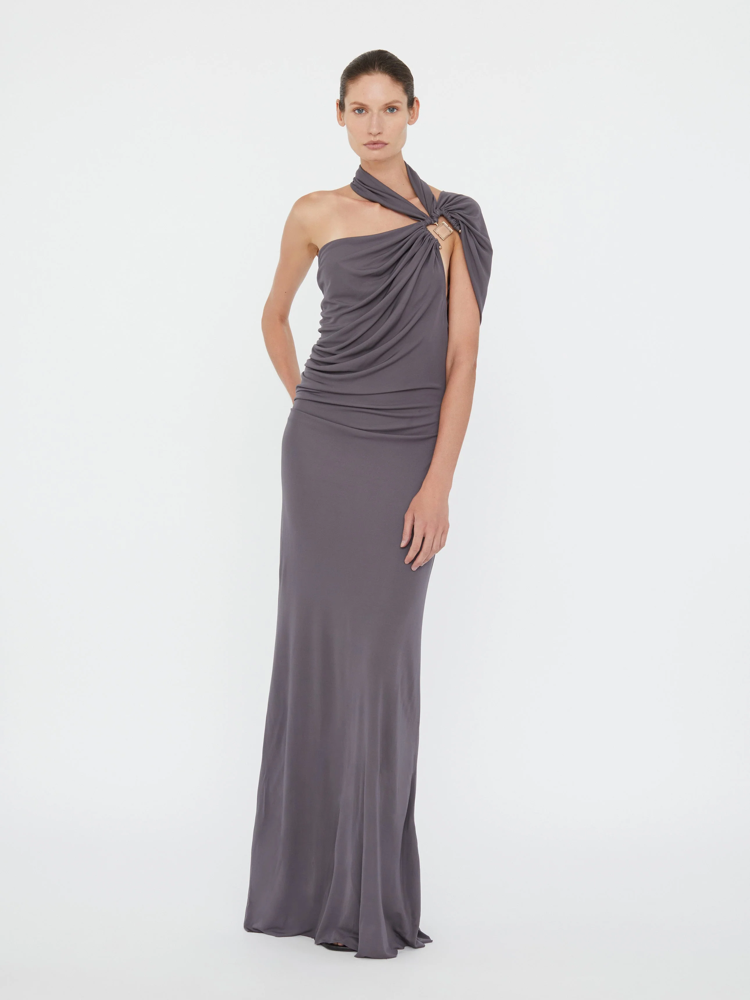 Christopher Esber - Bezel Quartz Halter Dress - Image 5