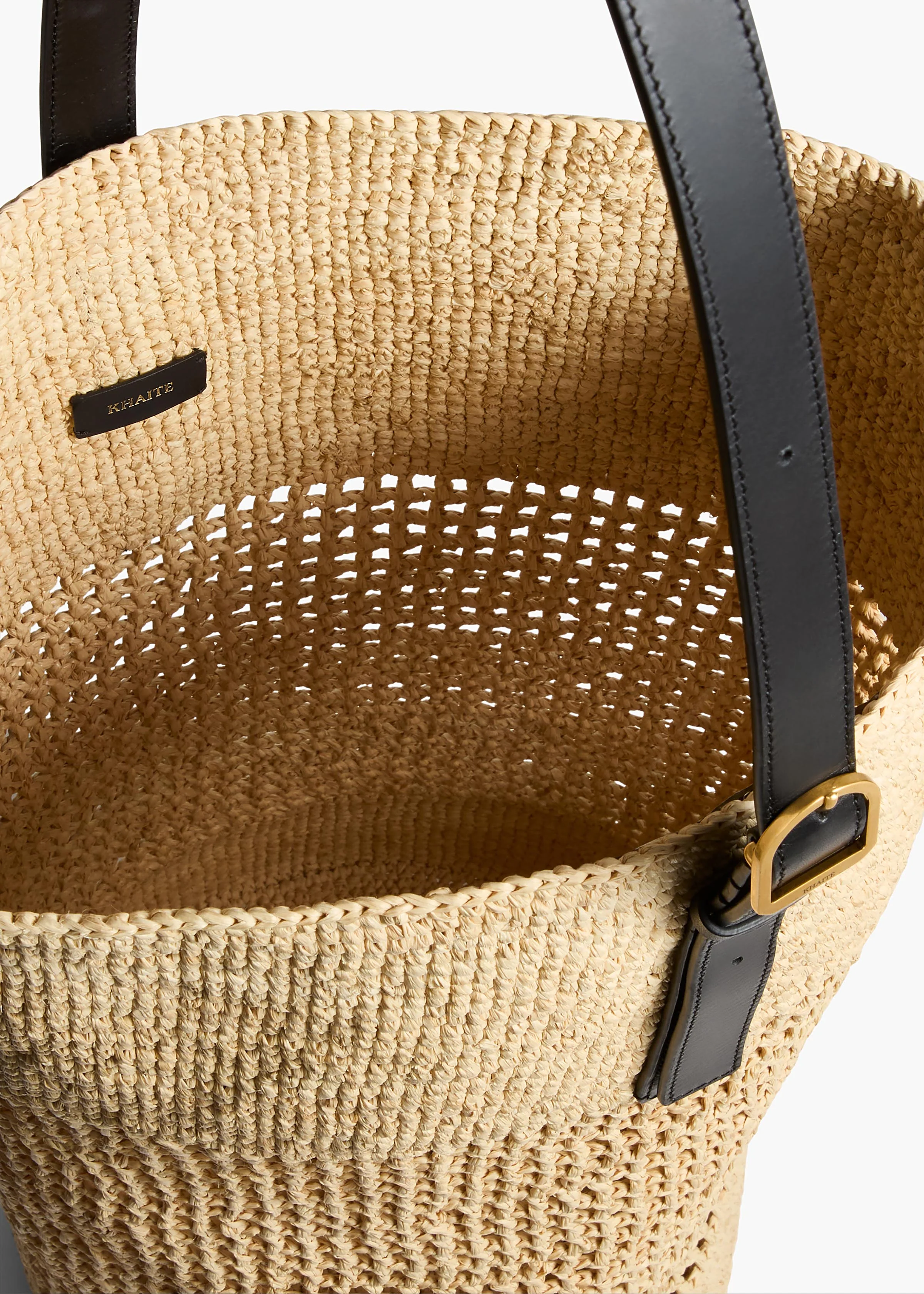 Khaite - Billie Bucket Bag in Natural Raffia - Image 4