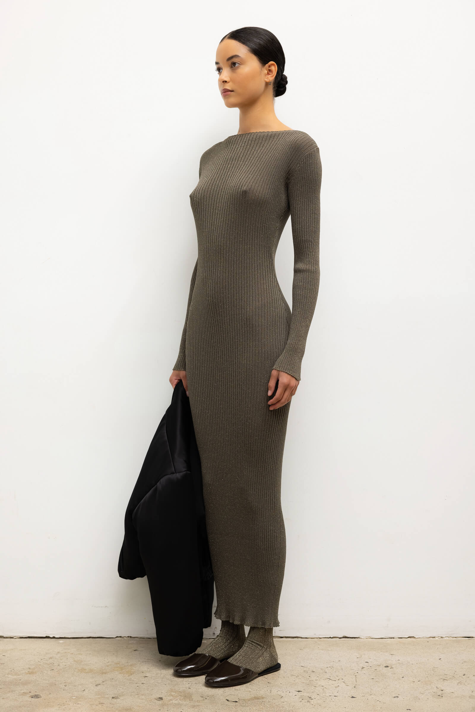 Leset - Blake Rib Long Sleeve Maxi - Image 5