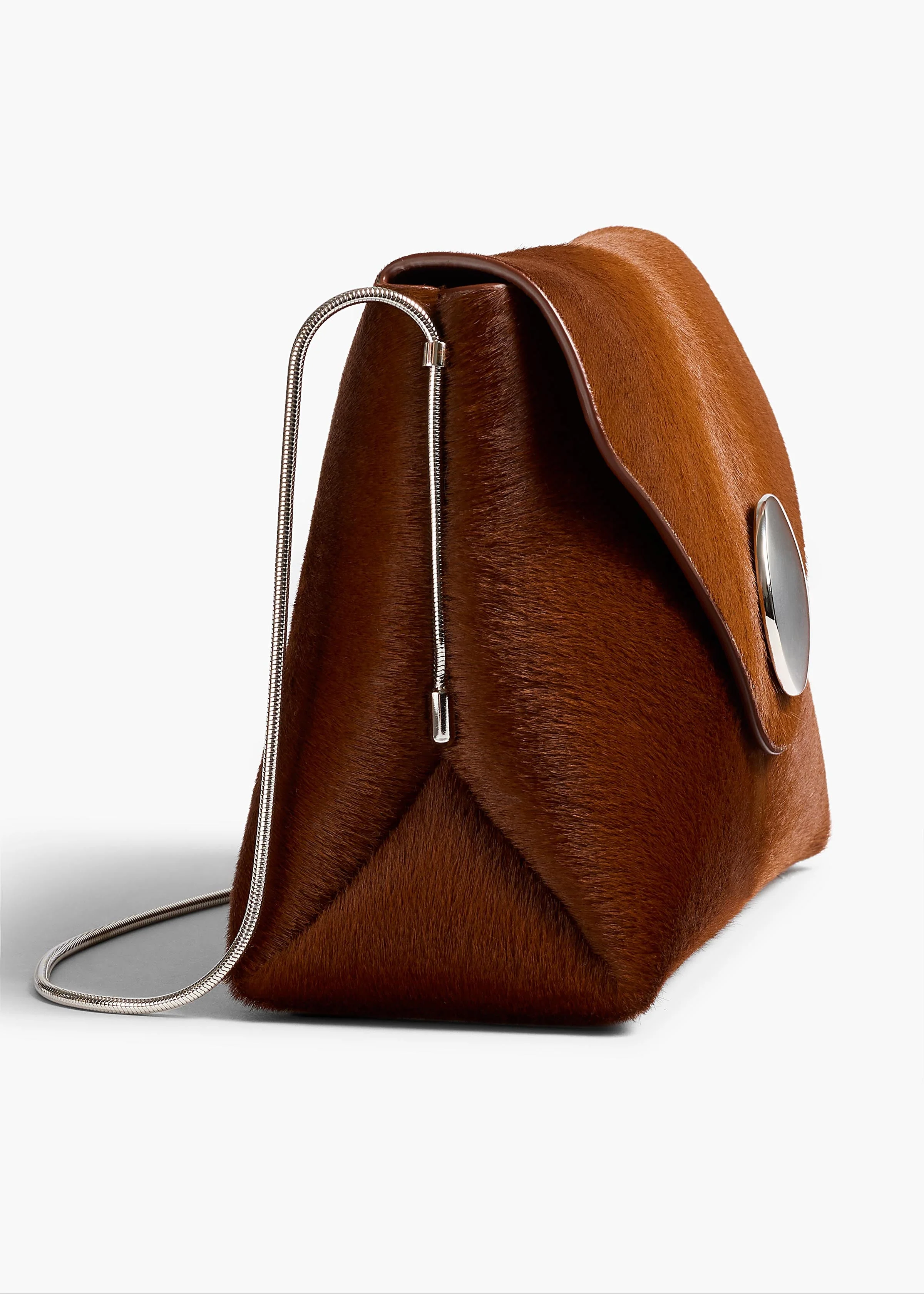 Khaite - Bobbi Bag in Rust Haircalf - Image 9