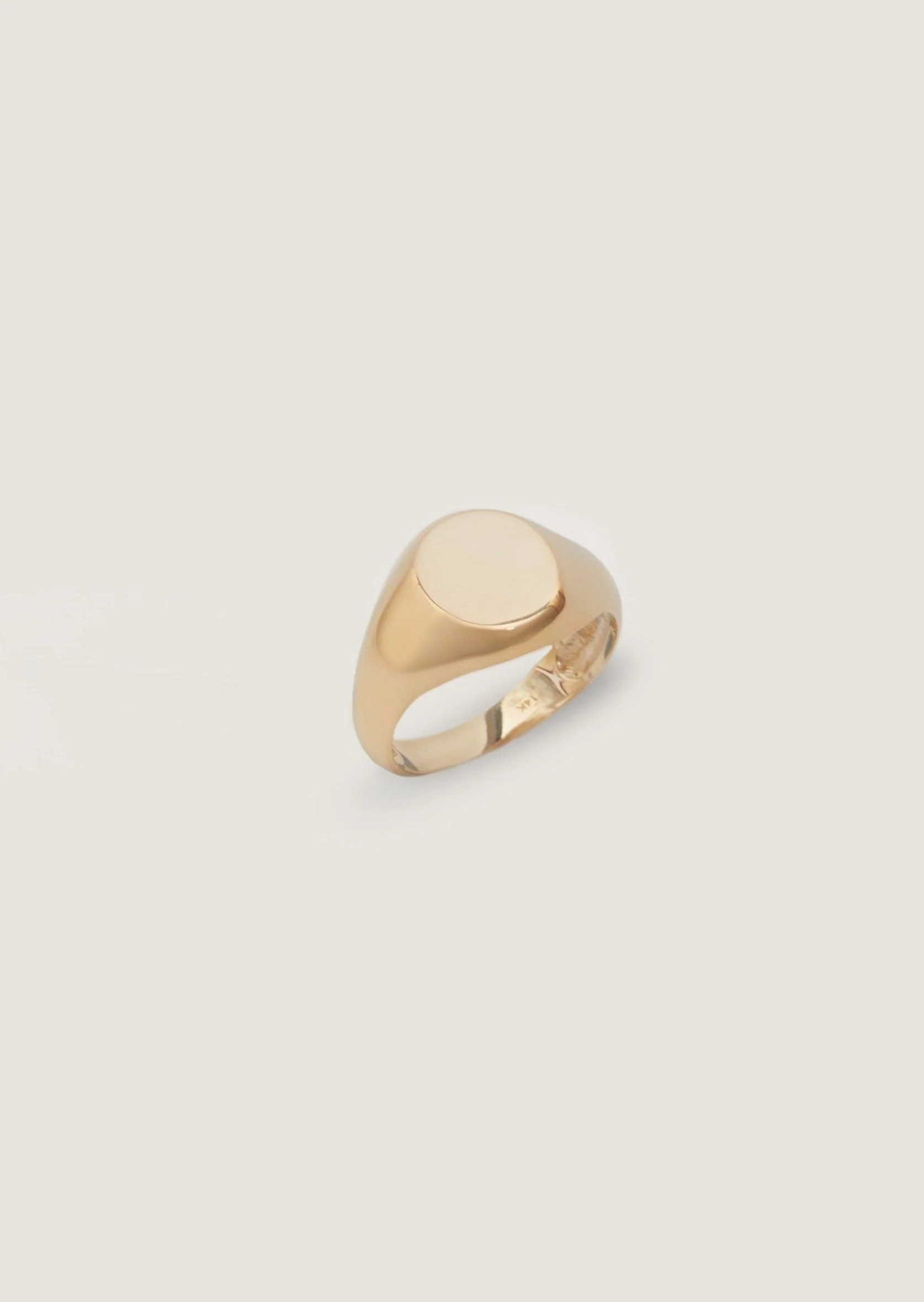 Kinn - Bold Classic Hollow Signet Ring - Image 3