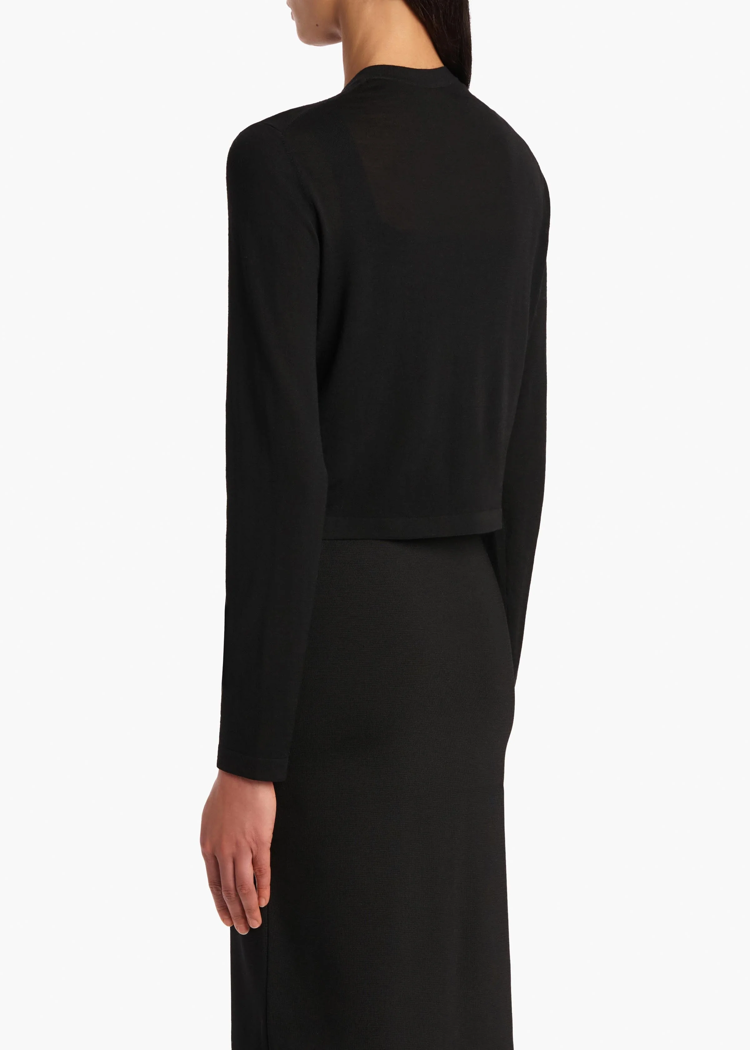 Khaite - Brieta Cardigan in Black - Image 11