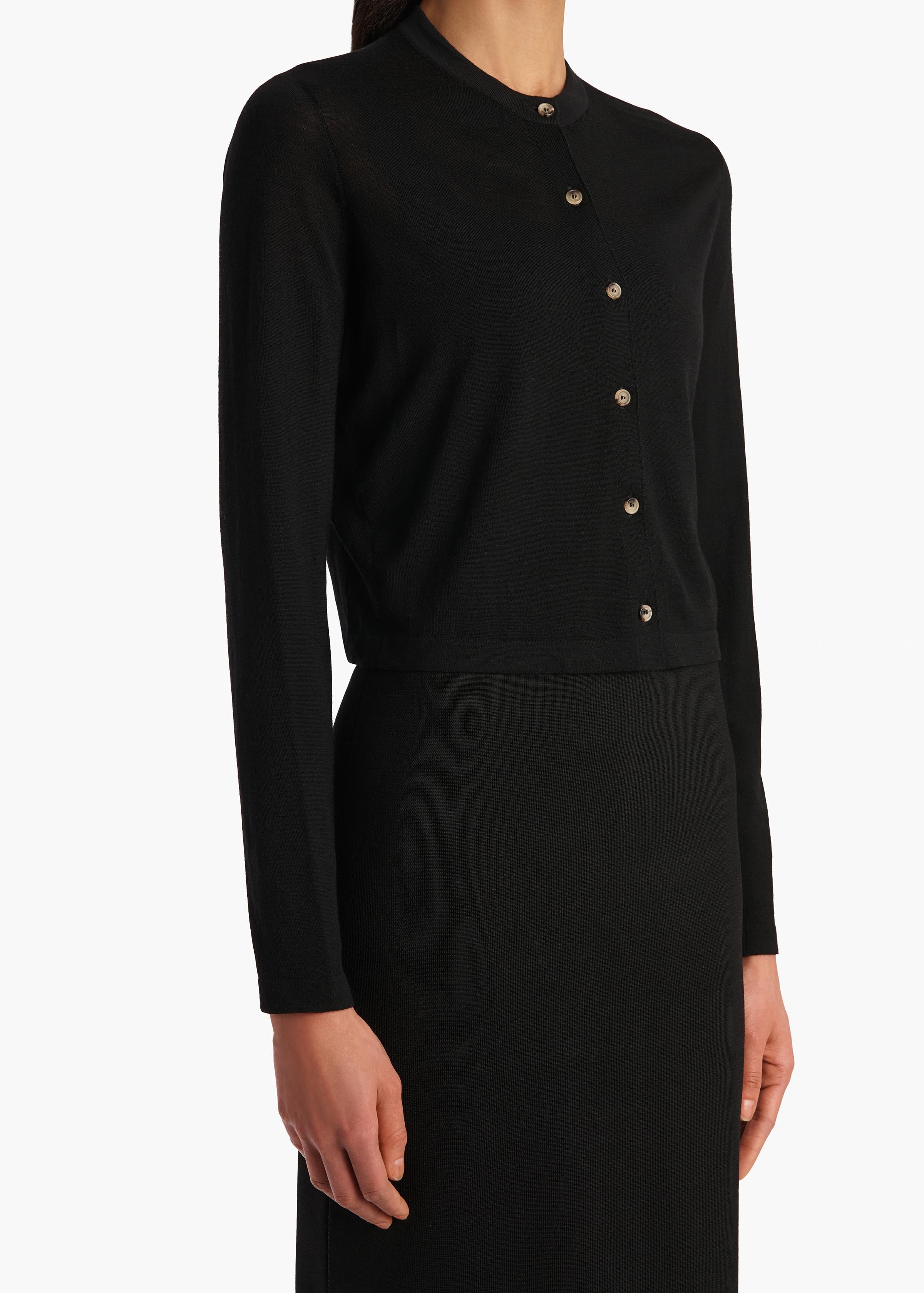 Khaite - Brieta Cardigan in Black - Image 12