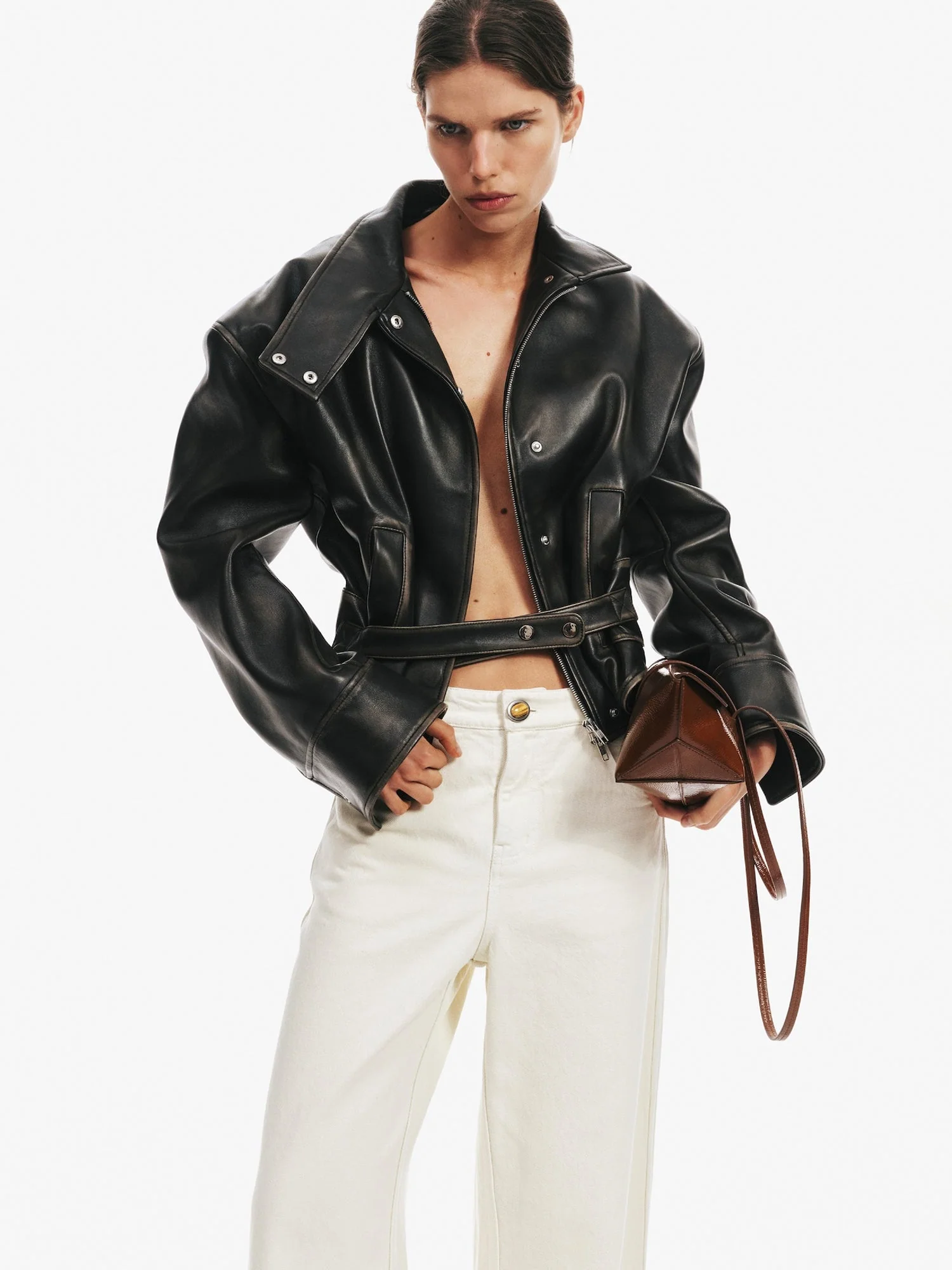 Christopher Esber - Burnished Eddie Leather Jacket - Image 7