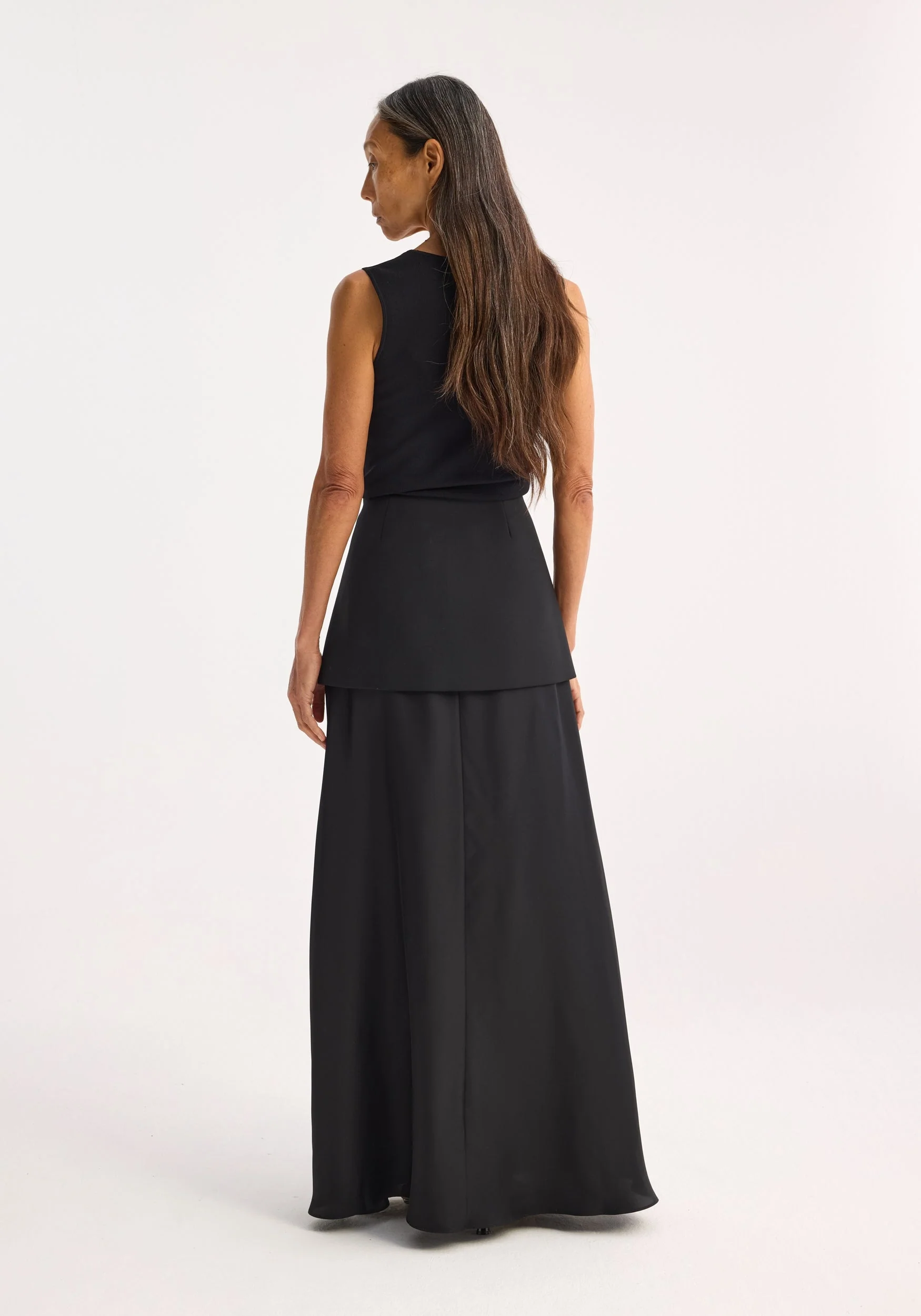 ROHE - Bustier shaped knitted top | black - Image 10