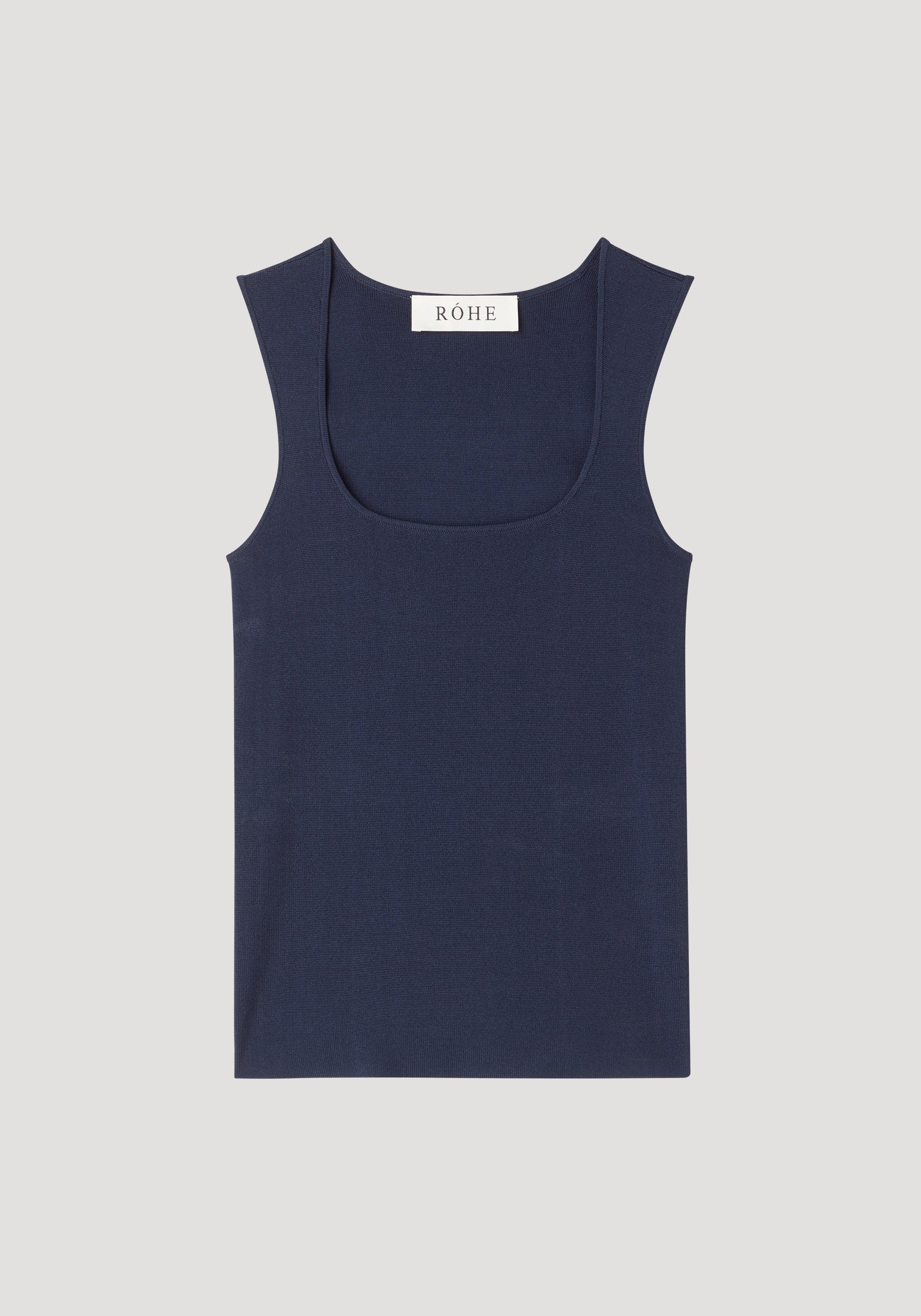 ROHE - Bustier shaped knitted top | navy - Image 5