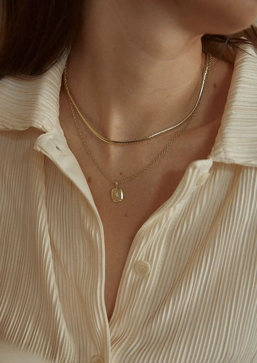 Kinn - Cable Rolo Link Chain Necklace - Image 2