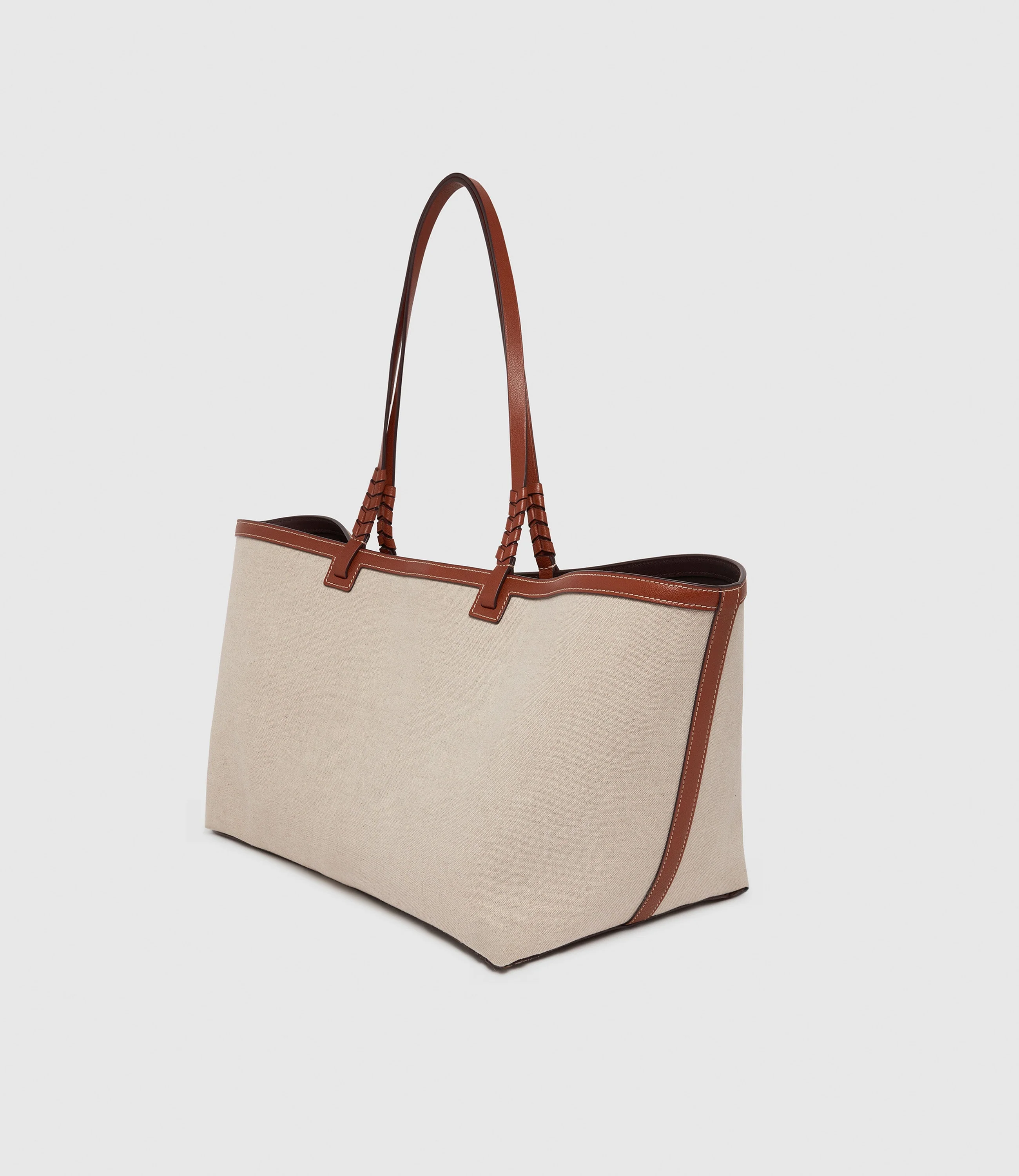 Metier - Cala 42 Natural Linen with Cognac - Image 2