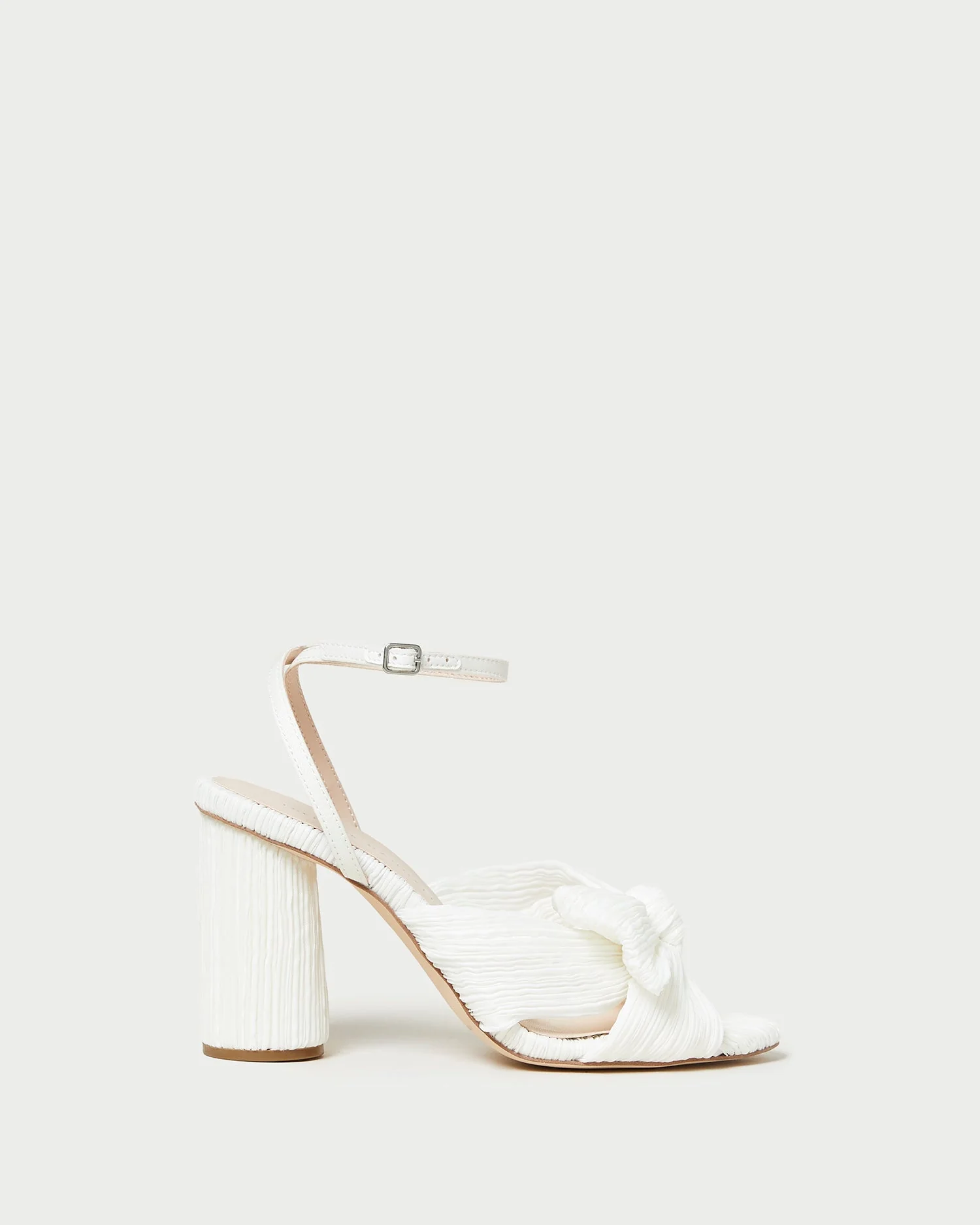 Loeffler Randall - Camellia White Pleated Bow Heel - Image 4