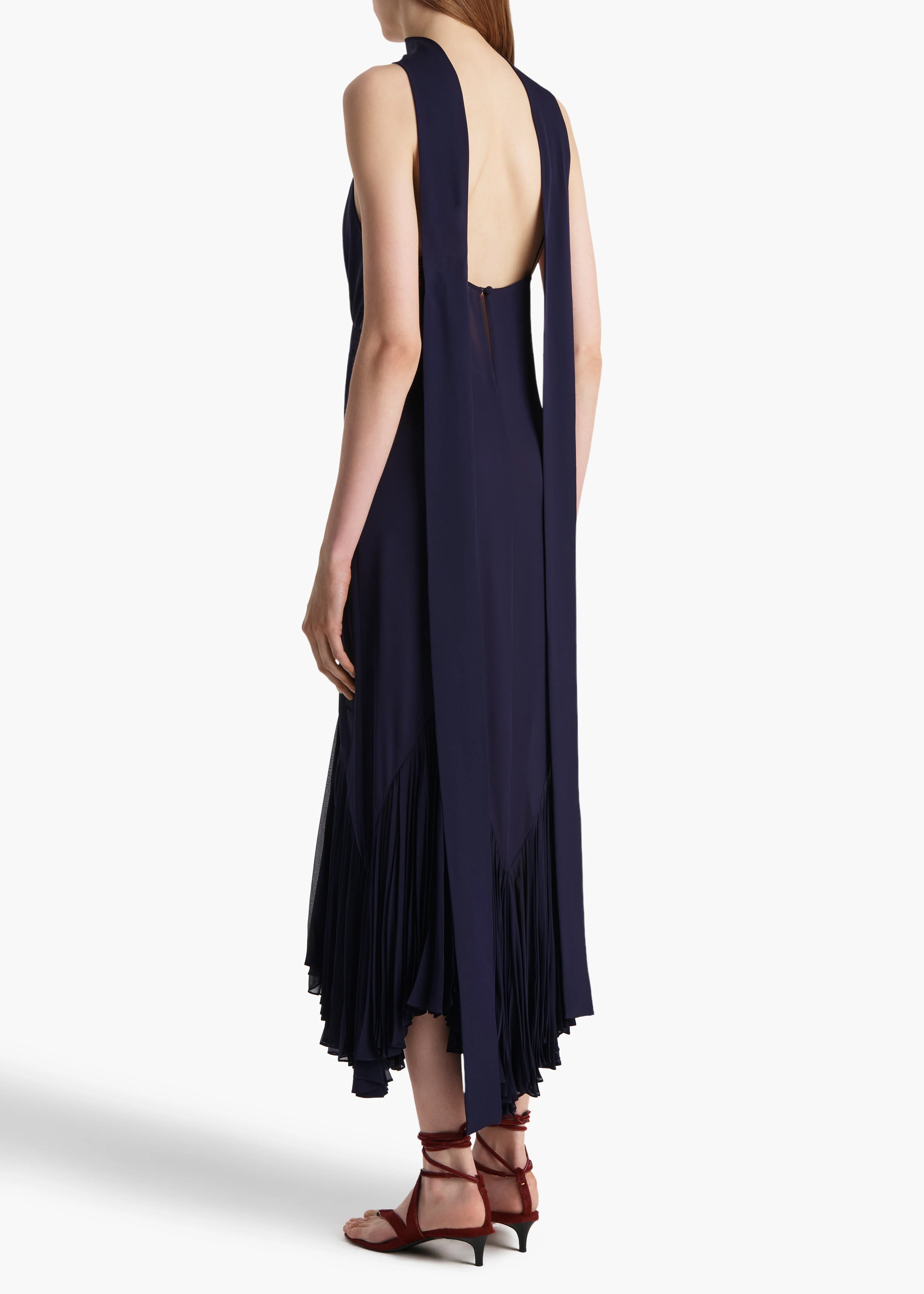 Khaite - Candita Dress in Amethyst - Image 4