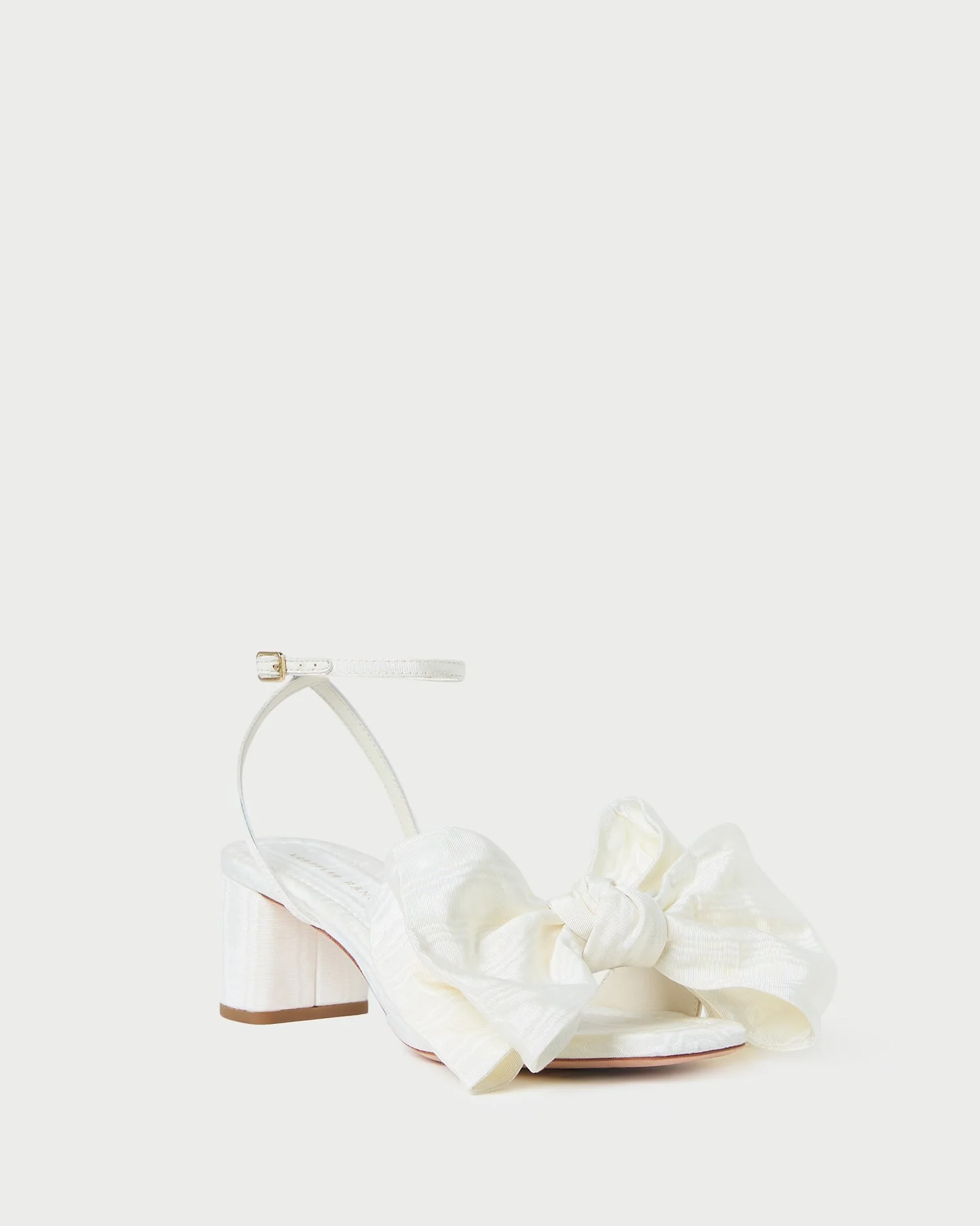 Loeffler Randall - Carmen Cream Moiré Bow Sandal