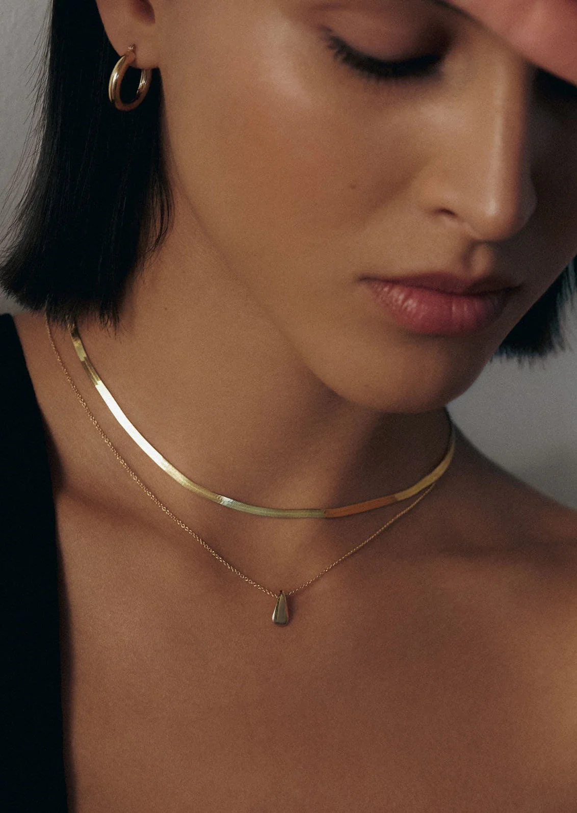 Kinn - Carter Herringbone Chain Necklace - Image 2