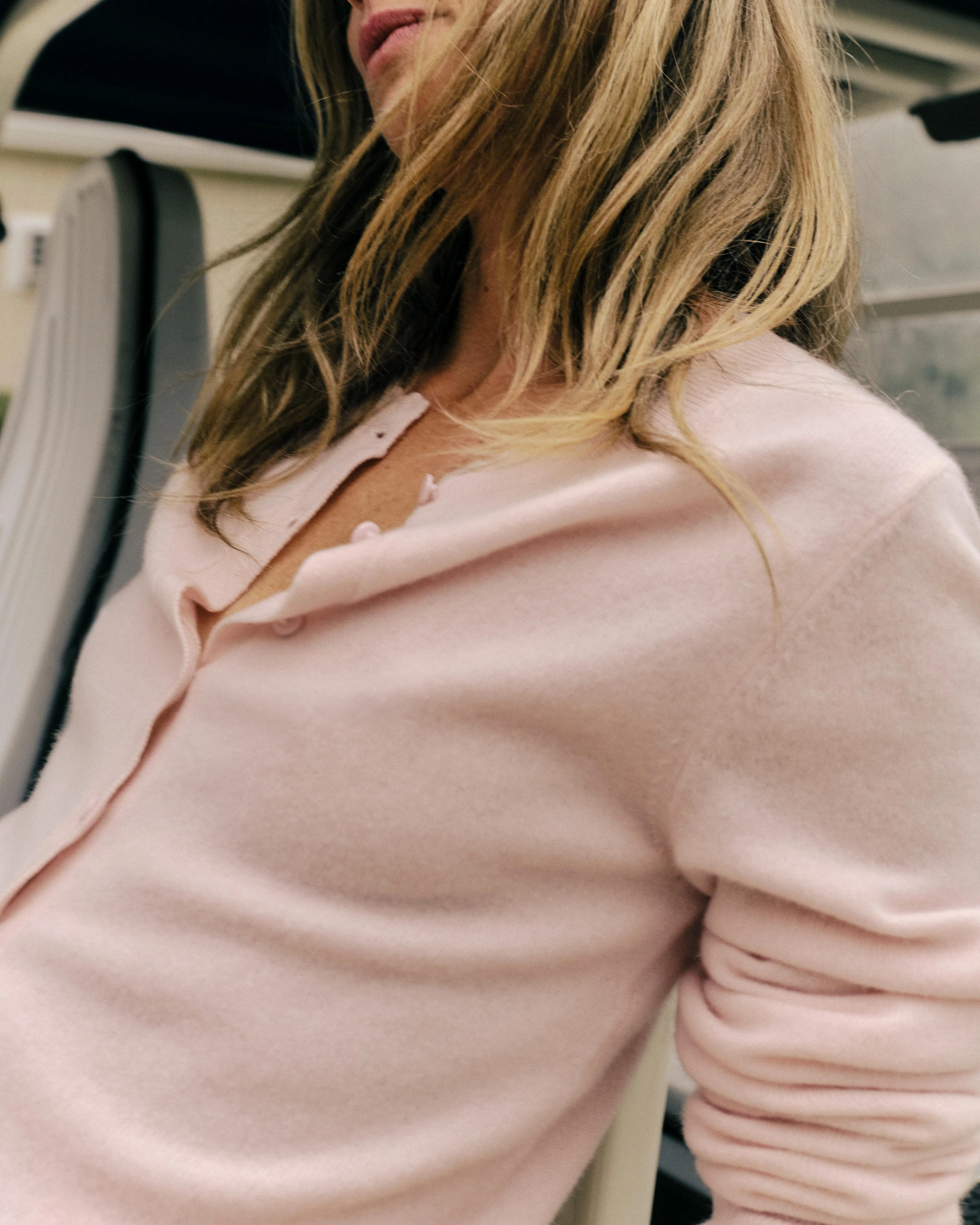 Cartolina - Lucy Ls Cardigan - Shell Pink - Image 3