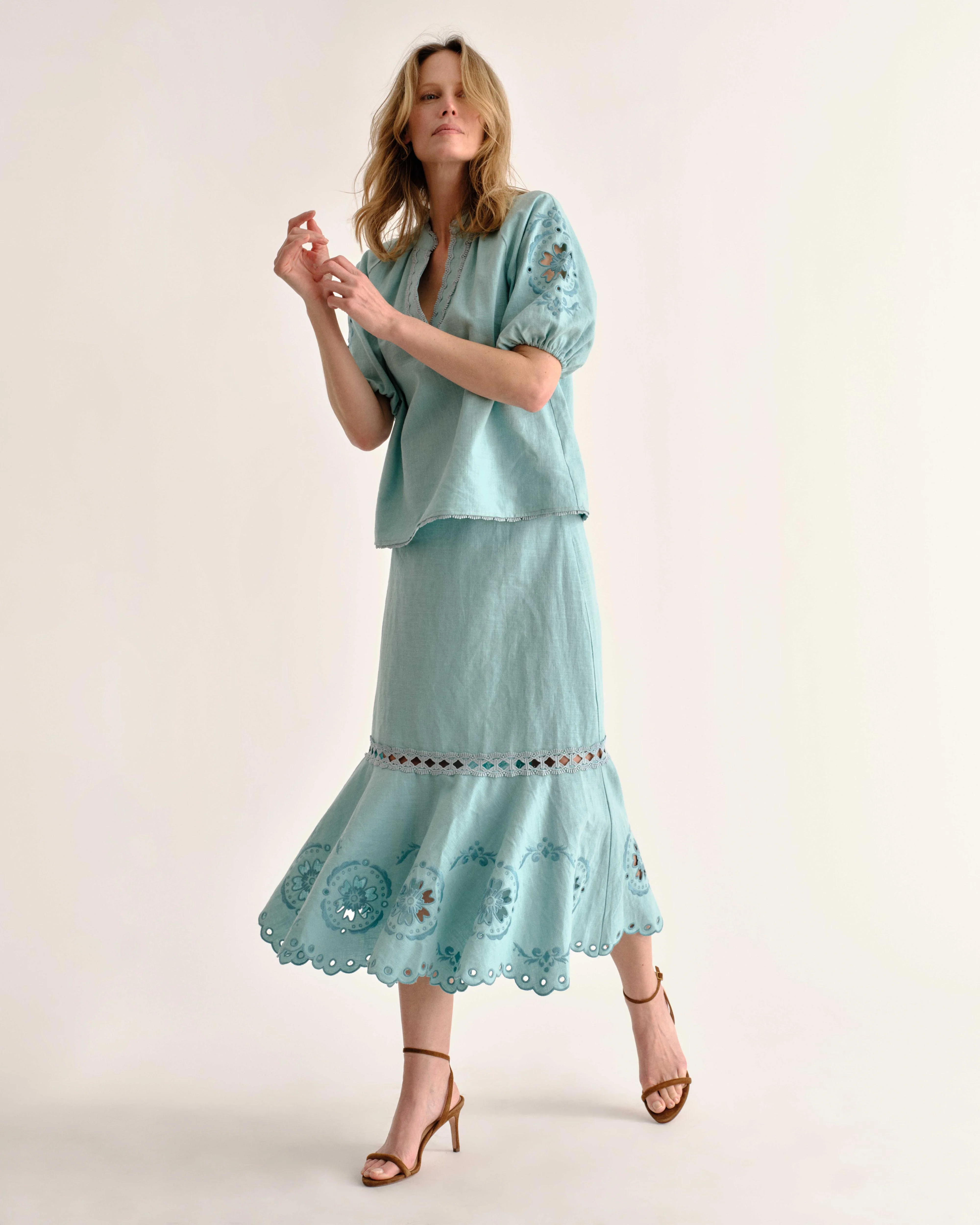 Cartolina - PF26 Marlo Skirt - Canal Blue - Image 2