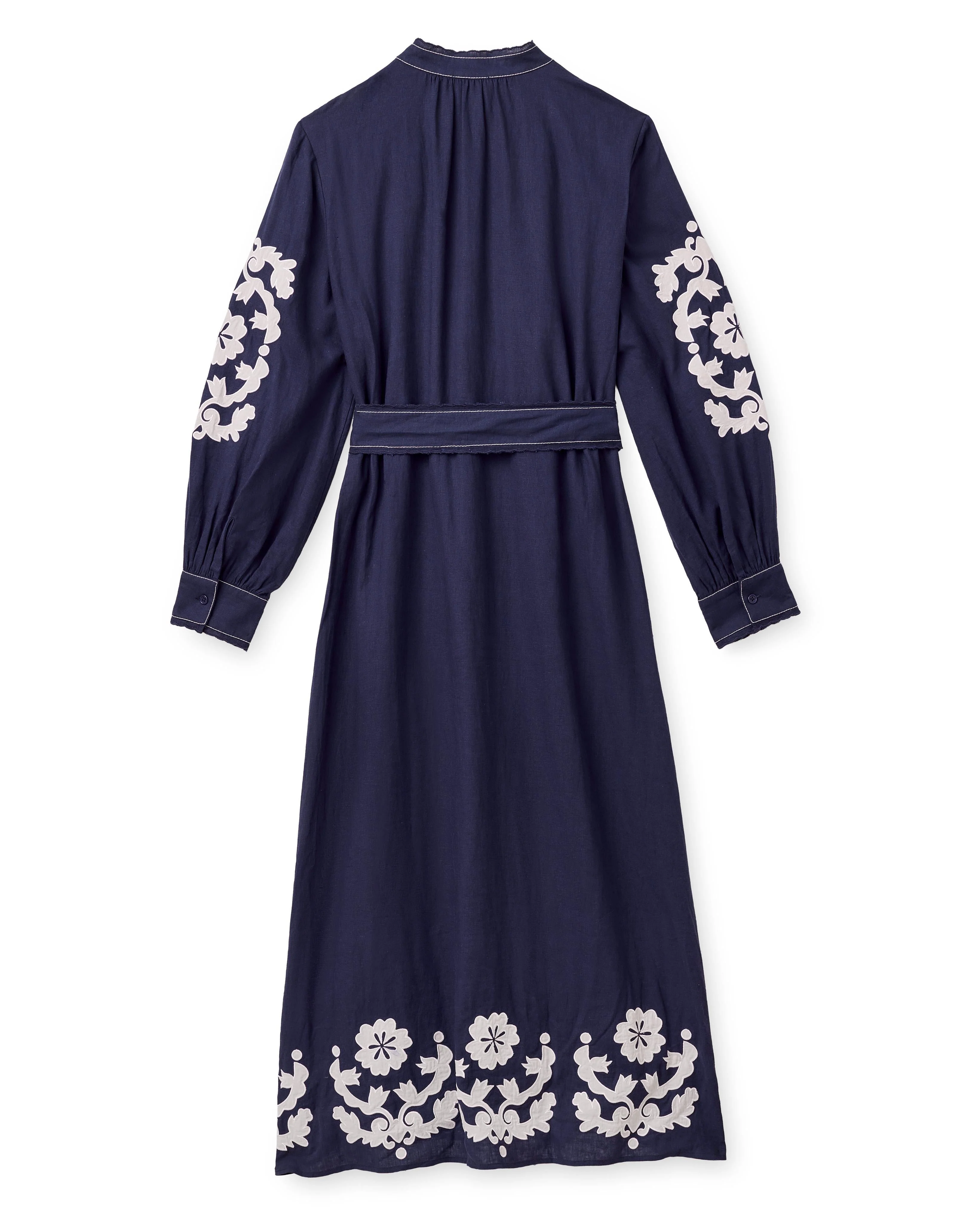 Cartolina - PF26 Ophelia Dress - Navy Prairie Floral Applique - Image 8
